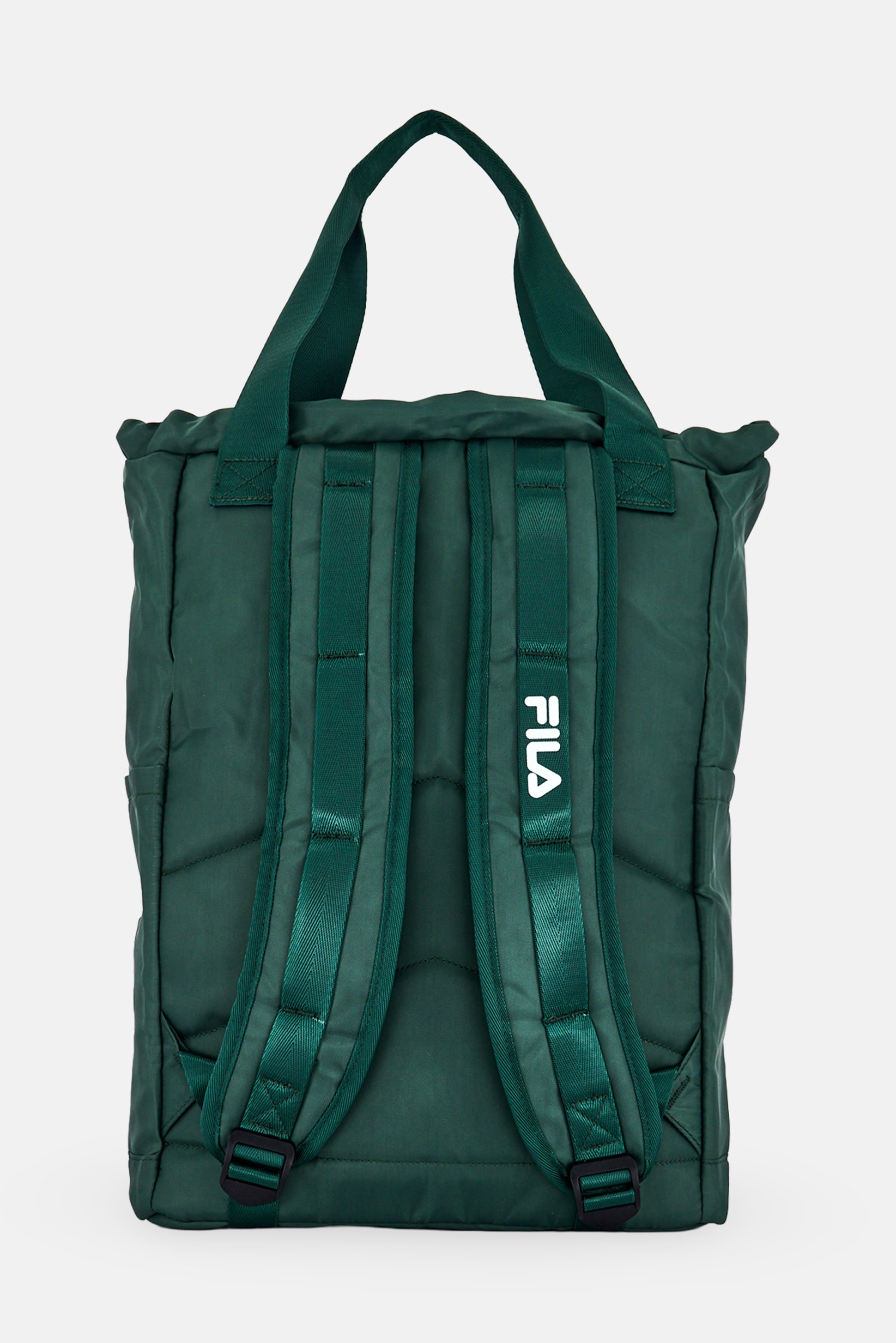 Men Brand Logo Backpack, Dark Green