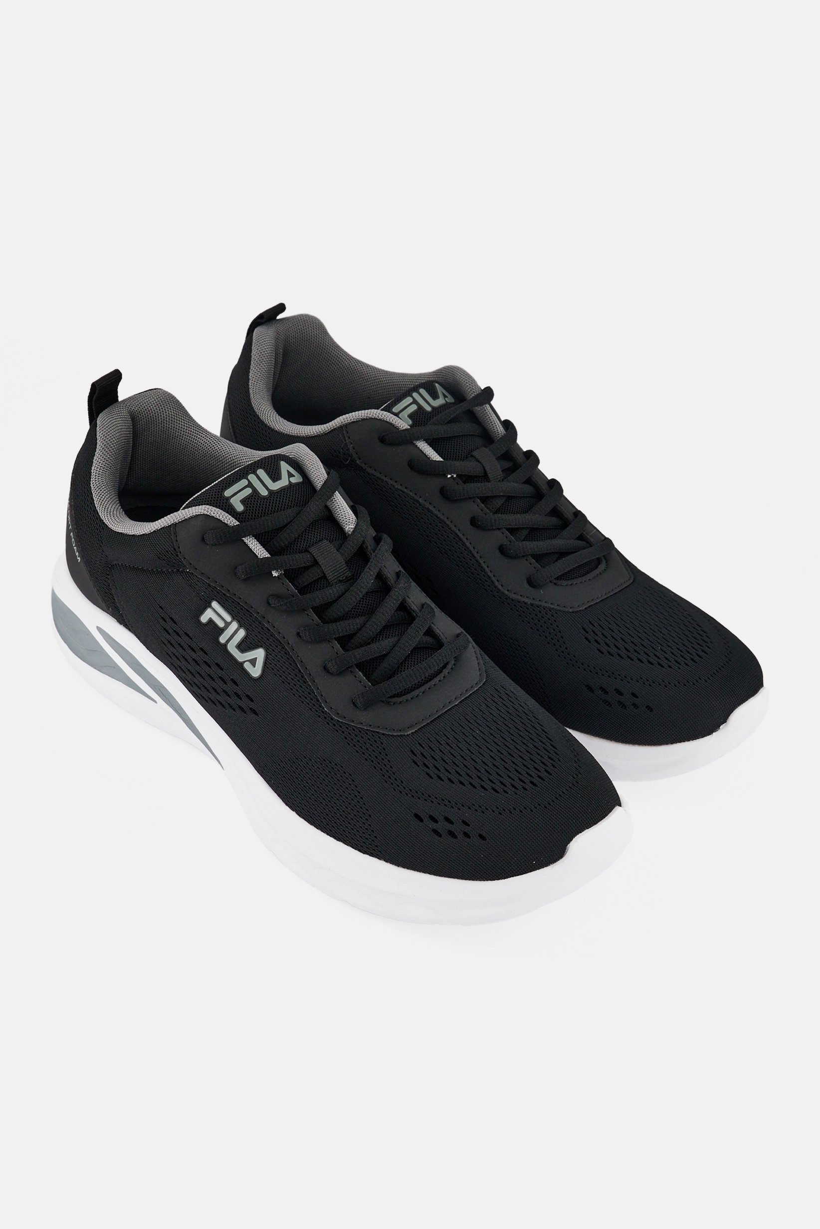 Men Lace Up Spectris Running Shoes, Black