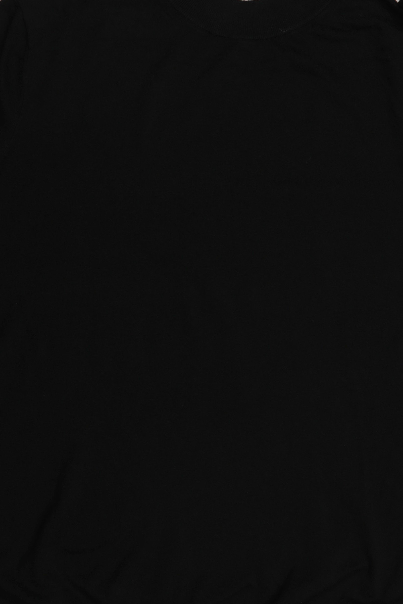 LYCRA Men Crew Neck Long Sleeve Knitted Sweater, Black