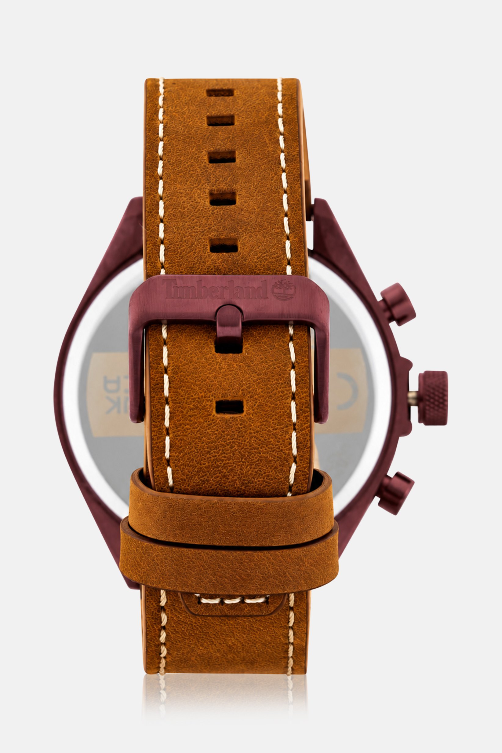 Men TDWGC9000405 Quartz Leather Watch 46 mm, Brown