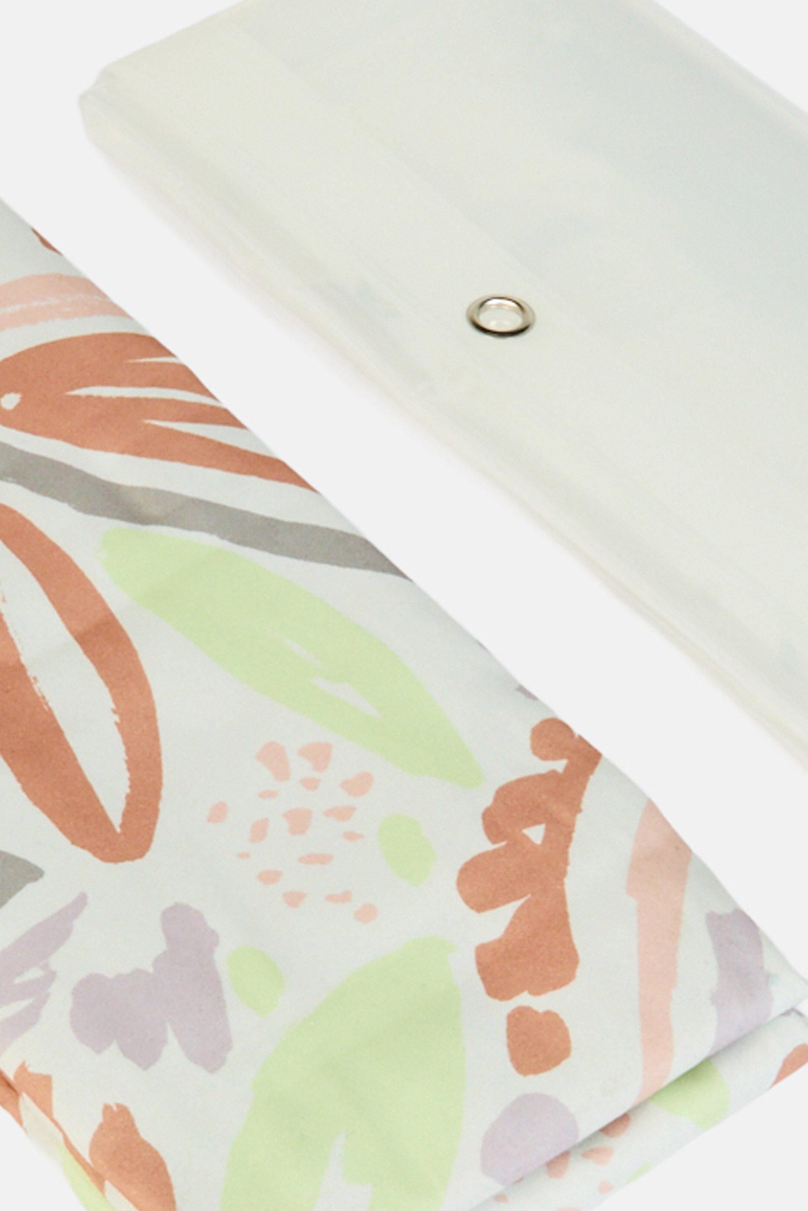 Allover Print Shower Curtain Set, Multicolor