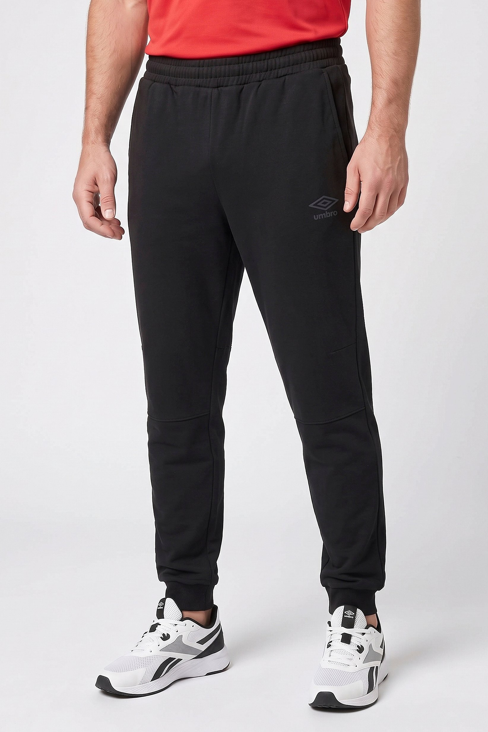Men Sportswear Fit Drawstring Outdoor Sweatpants, Black