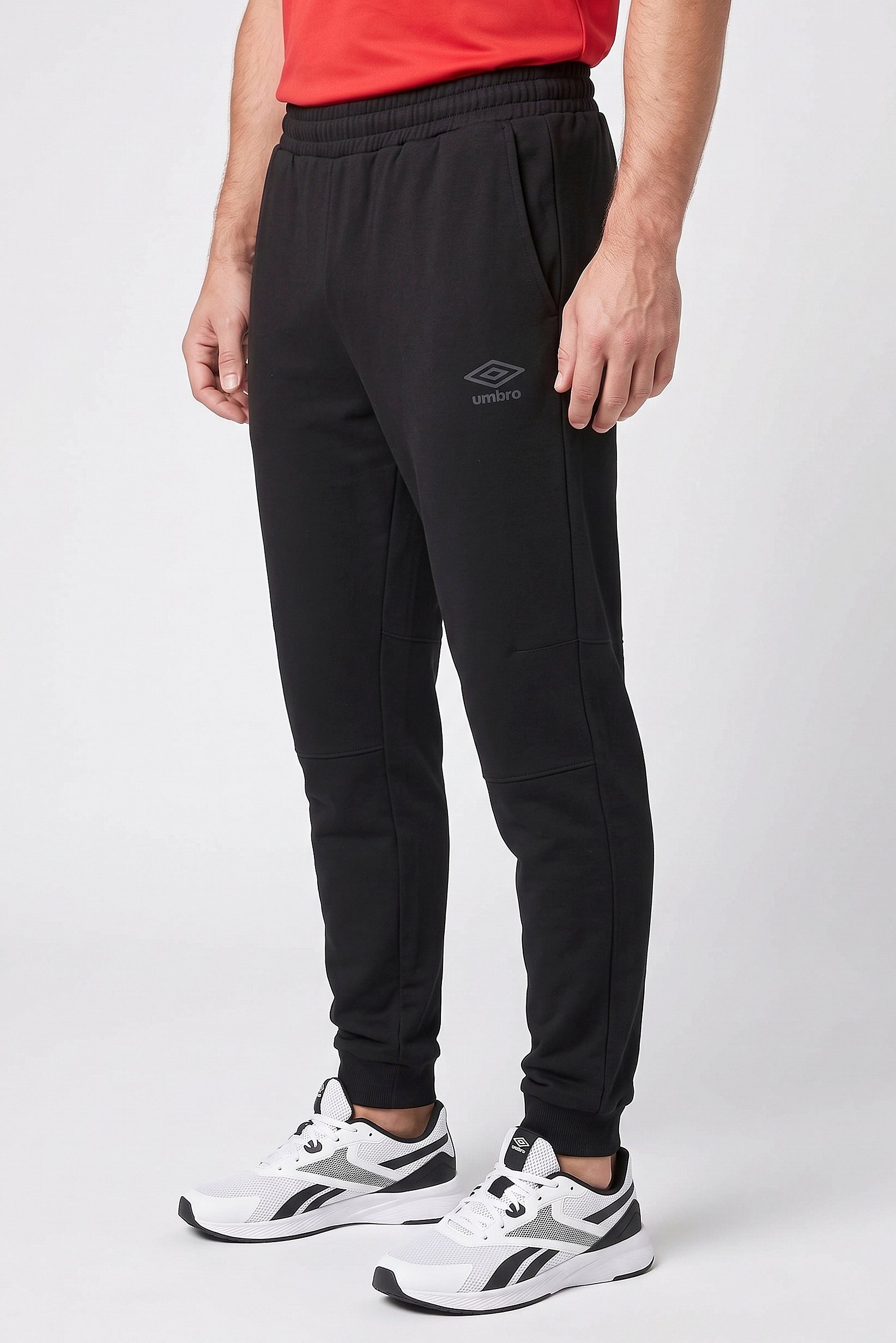 Men Sportswear Fit Drawstring Outdoor Sweatpants, Black
