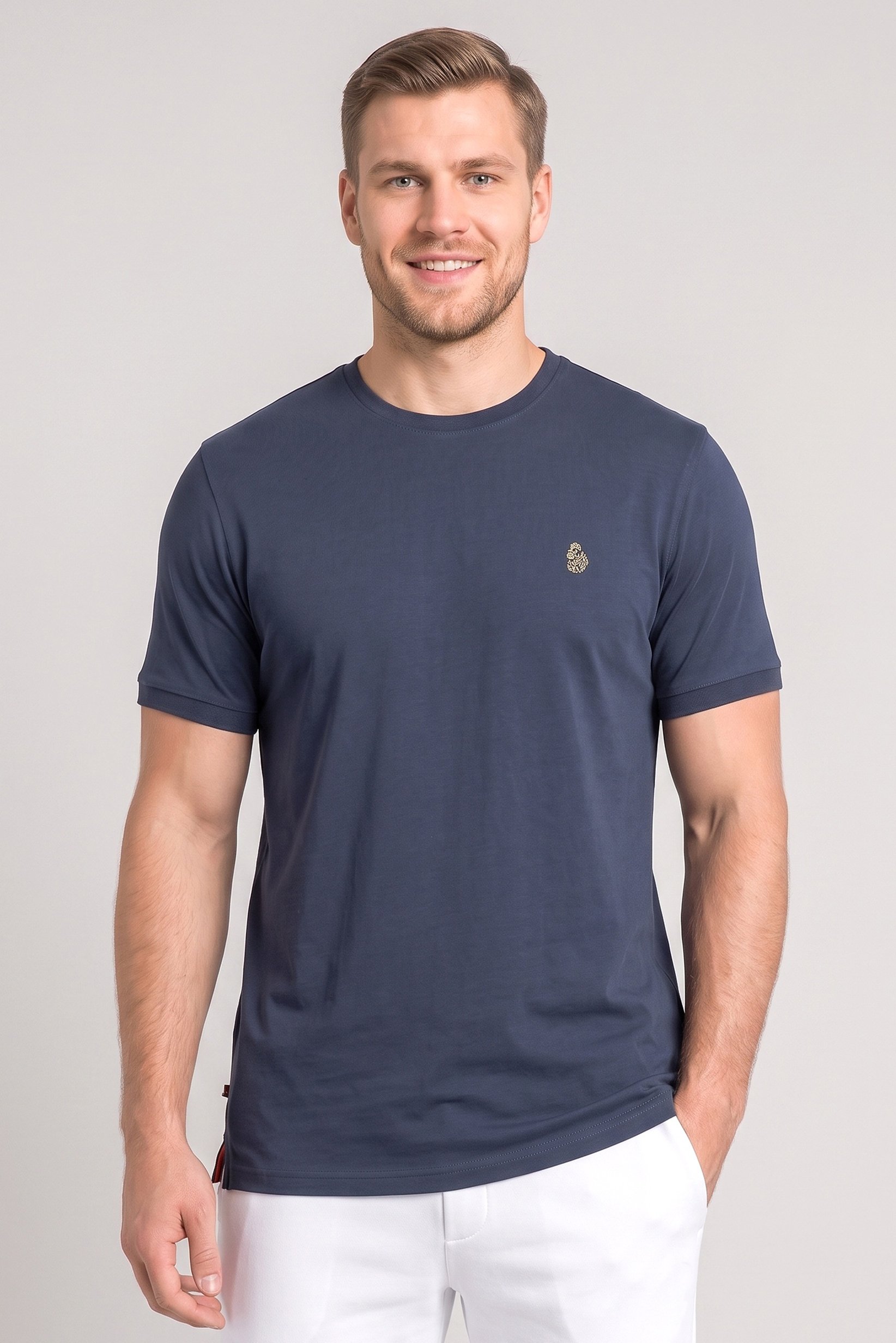 Men Sportswear Fit Short Sleeve Outdoor T-Shirt, Teal