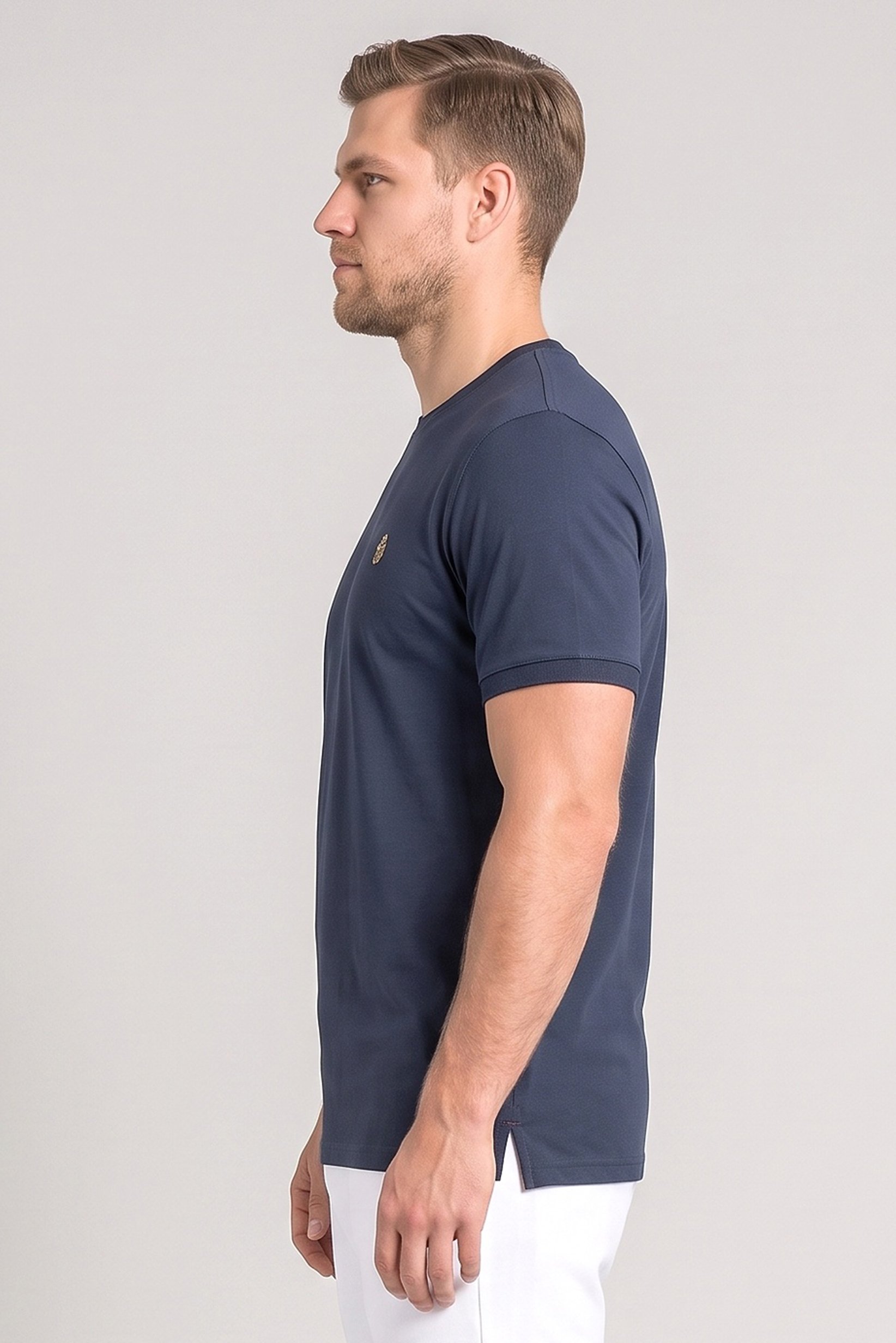 Men Sportswear Fit Short Sleeve Outdoor T-Shirt, Teal