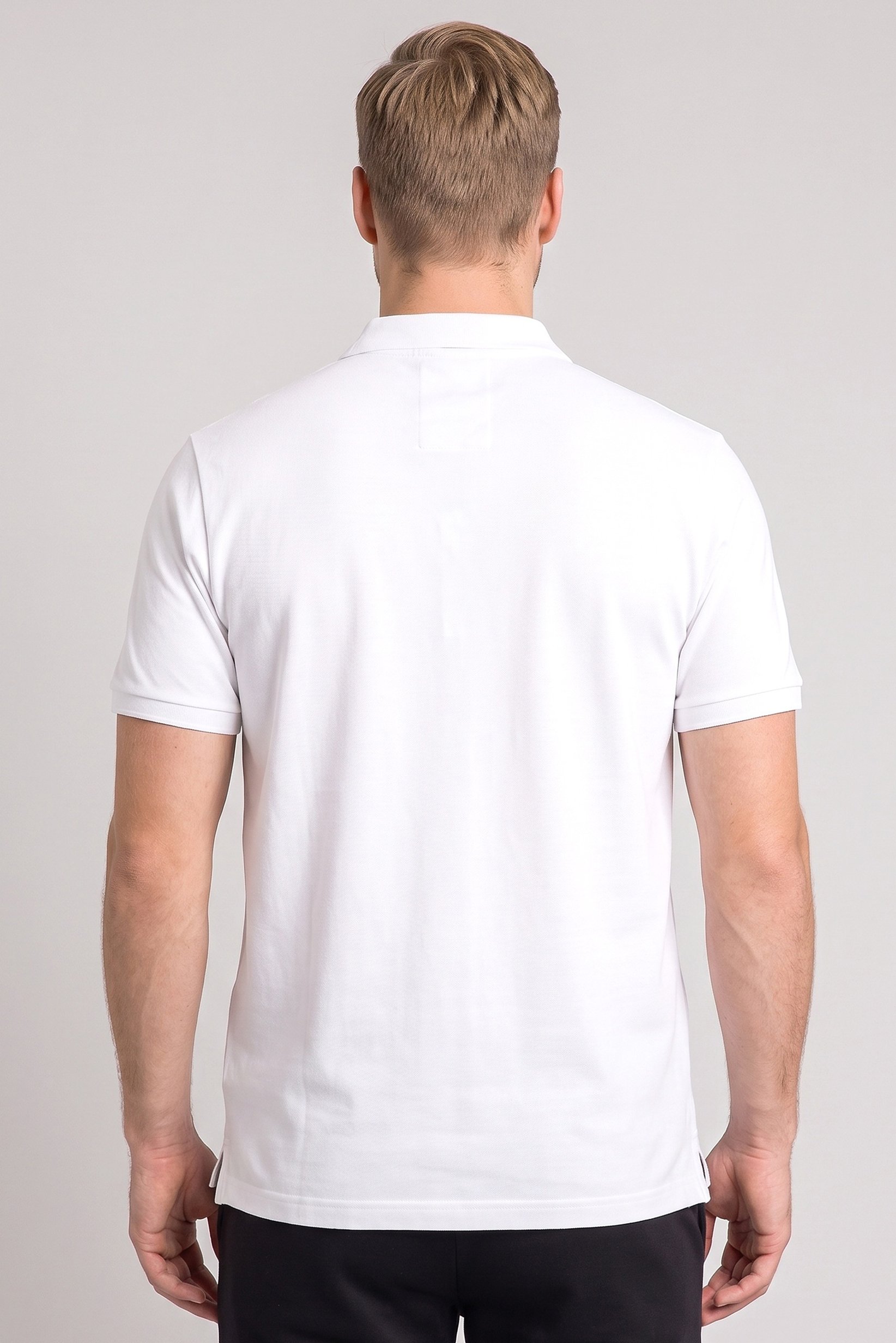 Men Sportswear Fit Short Sleeve Outdoor Polo Shirt, White