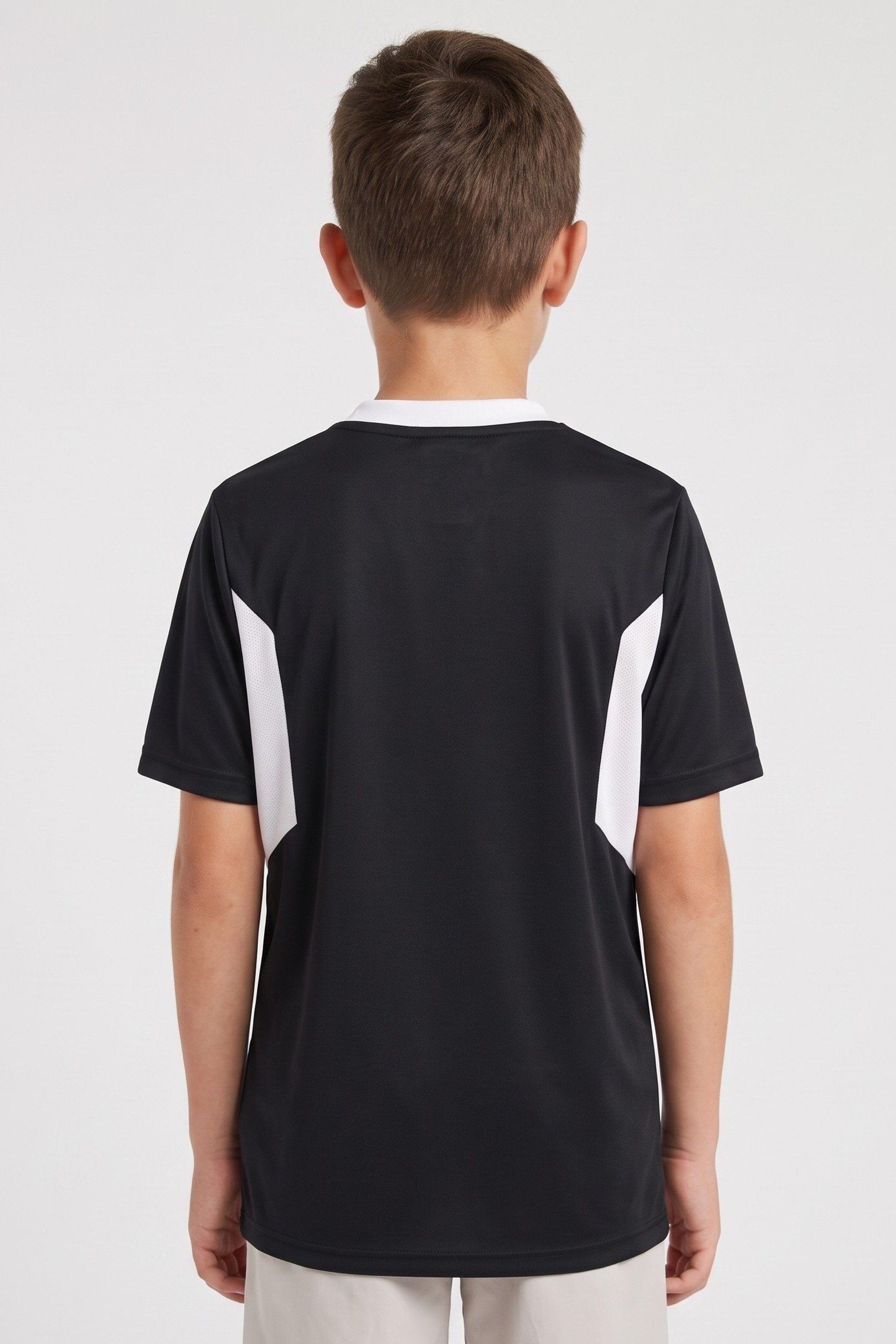 Kids Boy Sportswear Fit Short Sleeve Training Jersey, Black