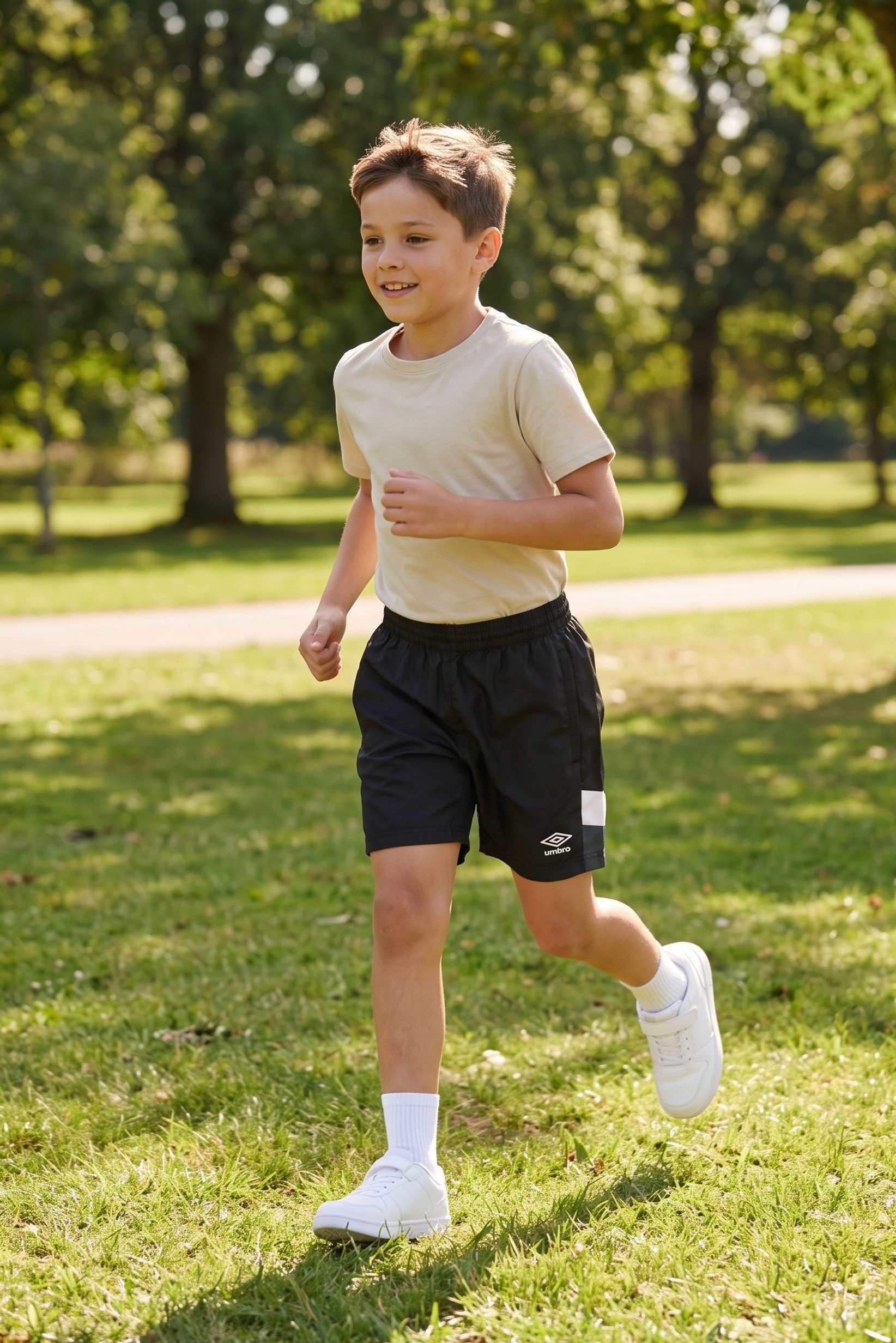 Kids Boy Sportswear Fit Training Shorts, Black