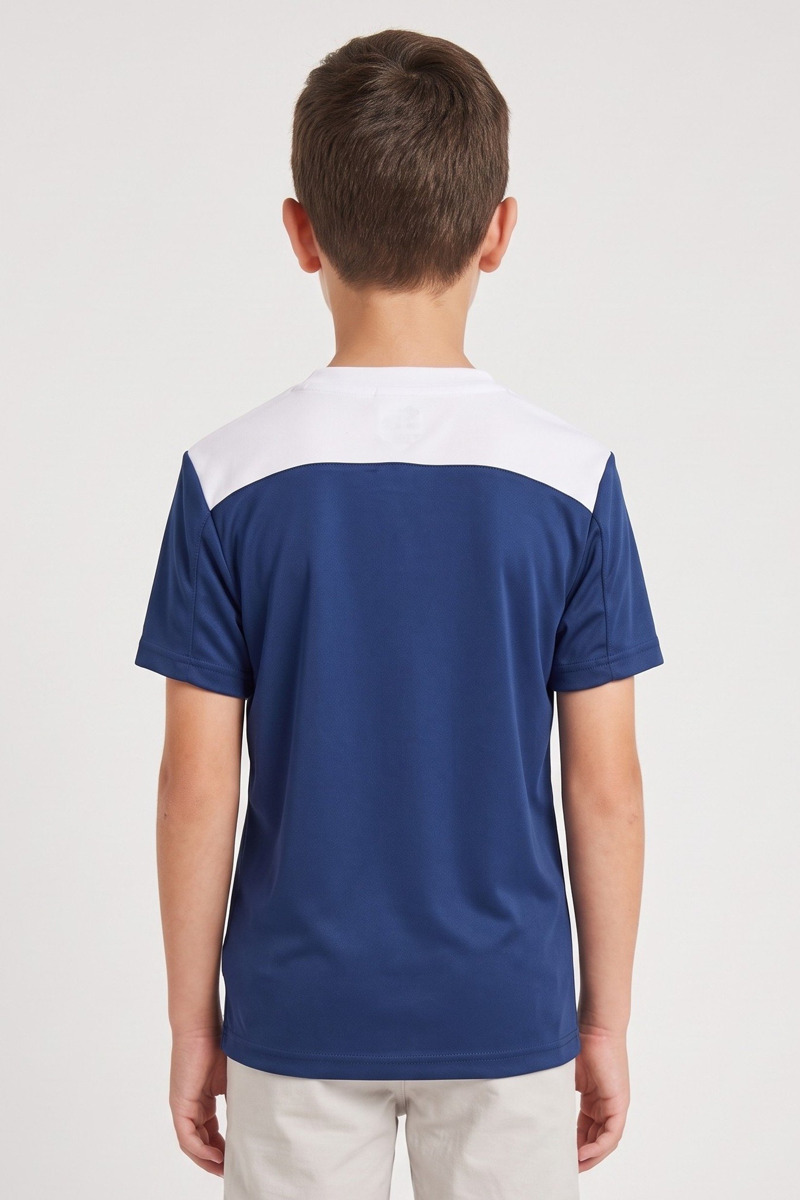 Kids Boy Sportswear Fit Short Sleeve Training Jersey, Navy