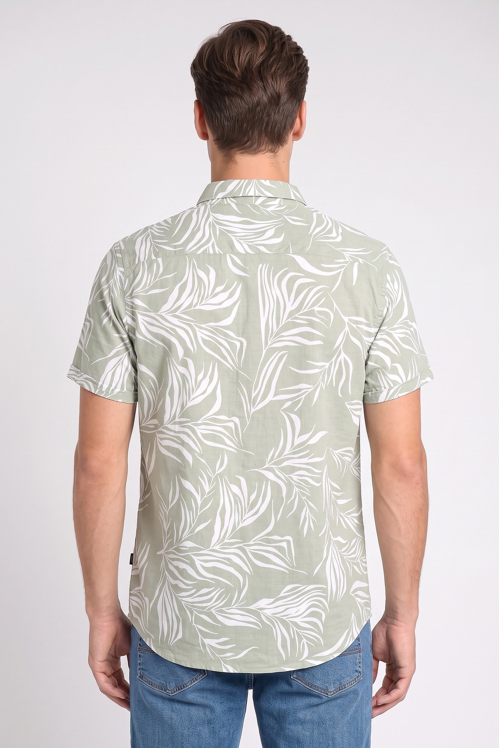 Men Regular Fit Allover Print Short Sleeve Casual Shirt, Multicolor