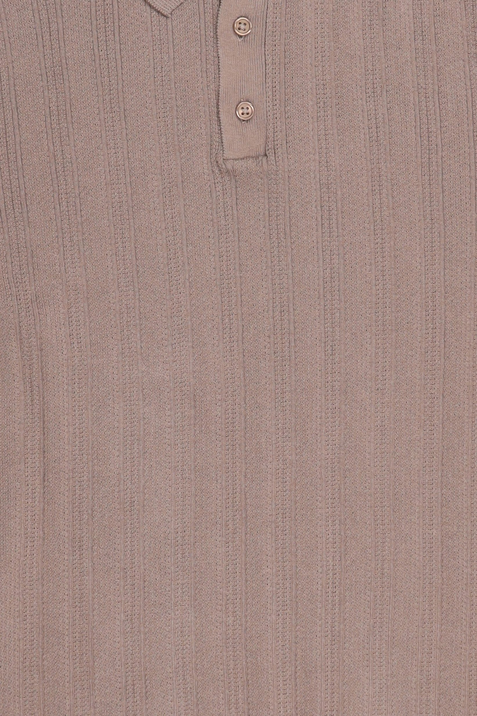 Men Regular Fit Short Sleeve Outdoor Polo Shirt, Taupe