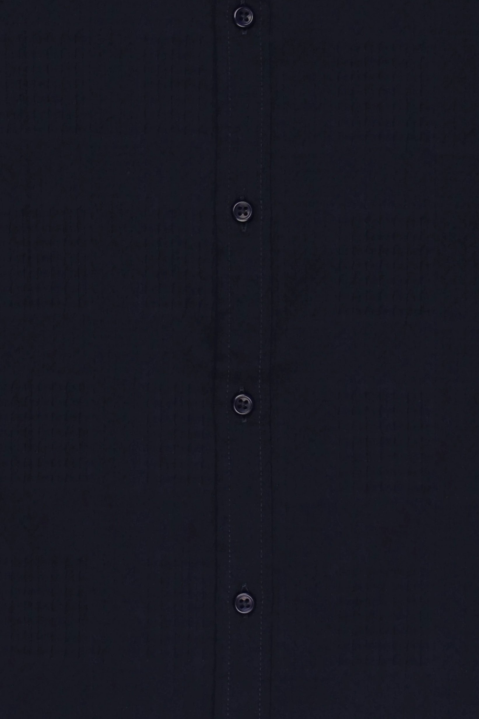 Men Regular Fit Long Sleeve Textured Casual Shirt, Navy