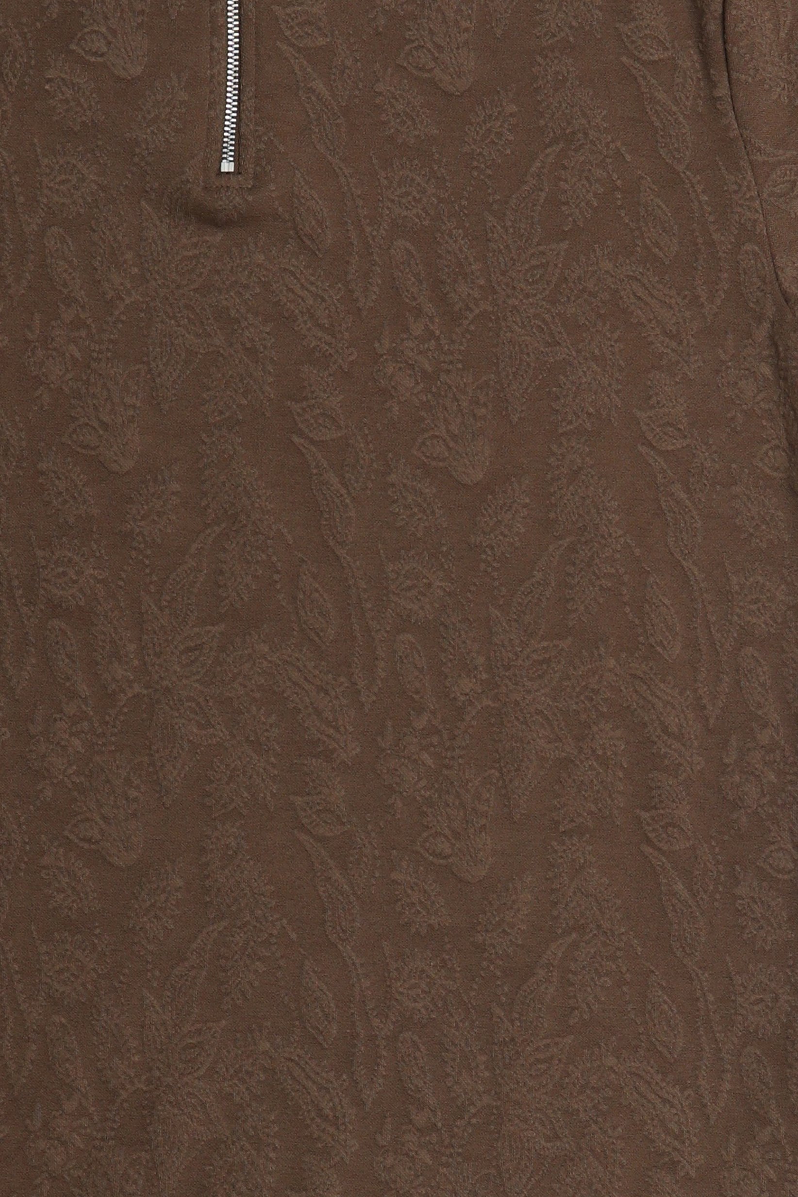 Men Regular Fit Short Sleeve Textured Polo Shirt, Brown