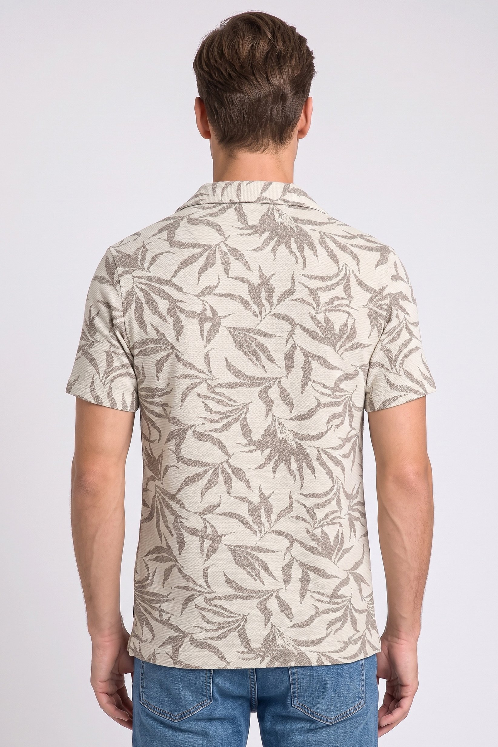 Men Relaxed Fit Allover Print Short Sleeve Casual Shirt, Multicolor