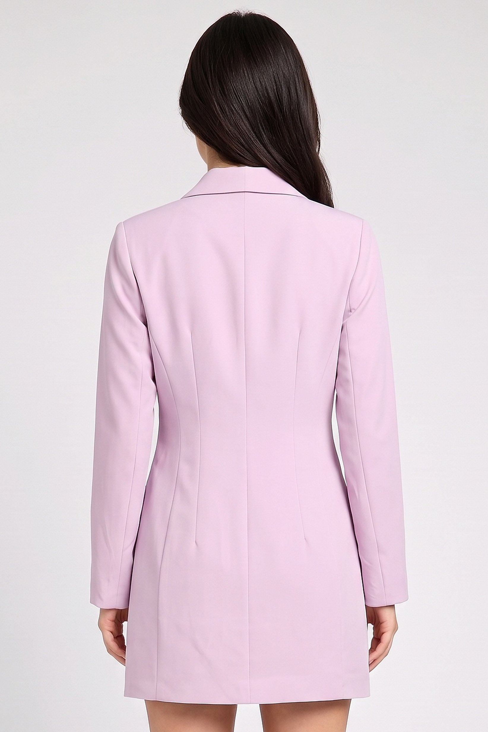Women Solid Blazer Dress, Lilac