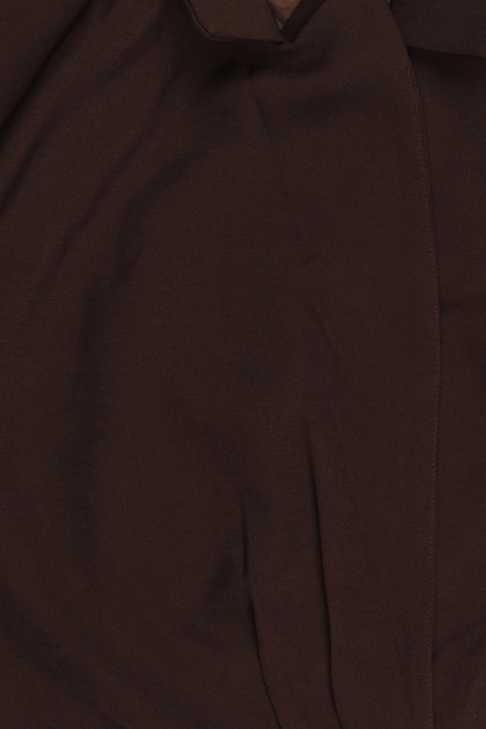 Women Regular Fit Solid Crop Blazer, Dark Brown