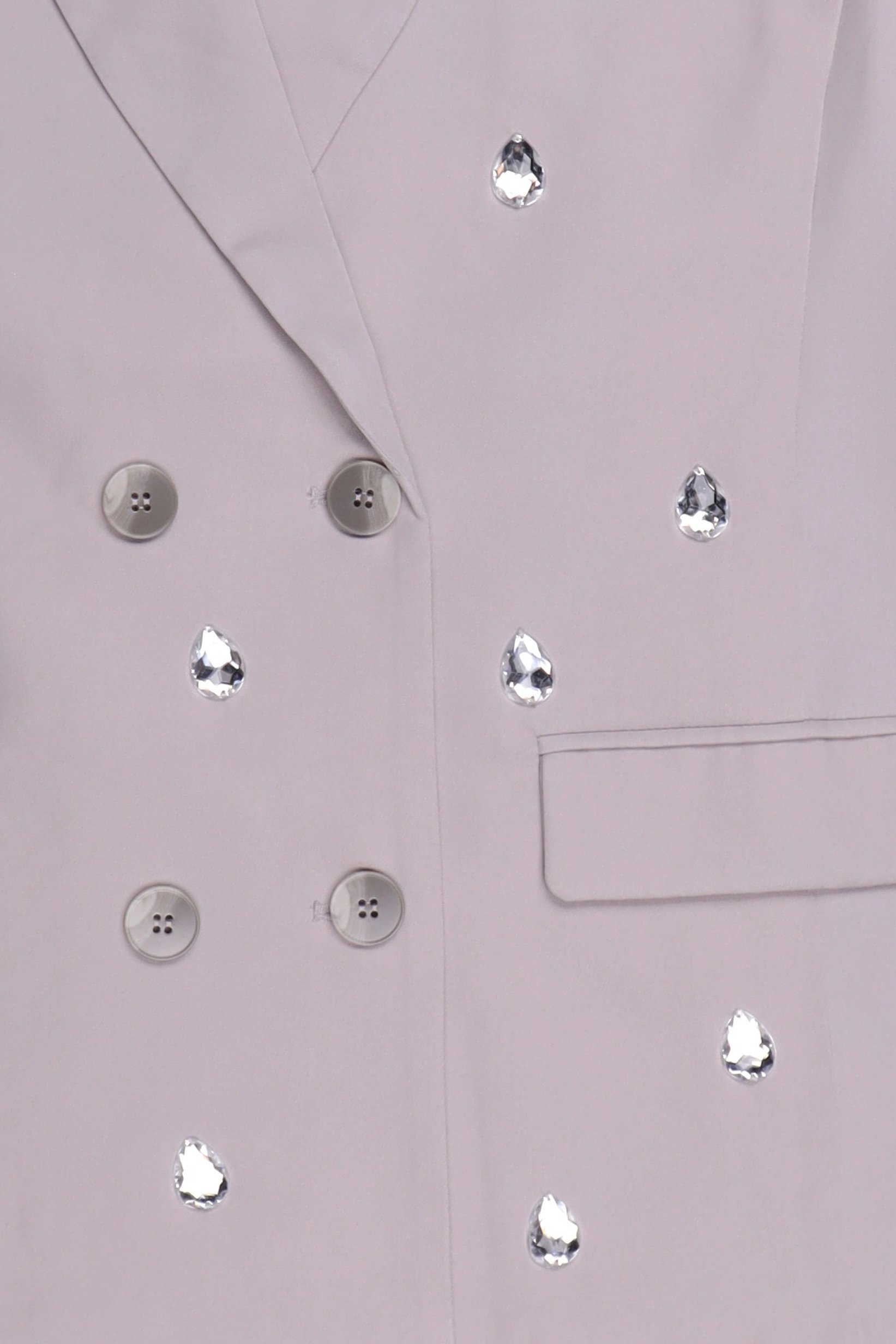 Women Regular Fit Textured Casual Blazer, Grey
