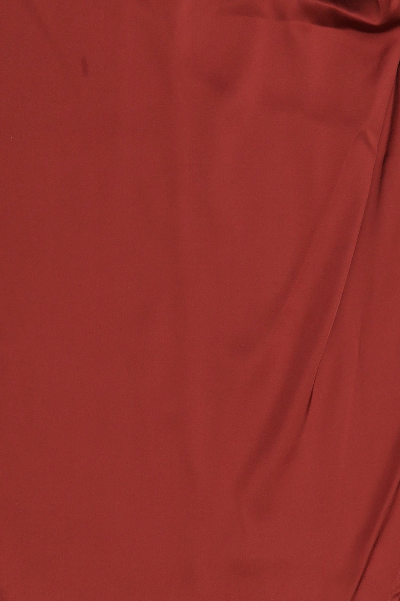 Women Plain Midi Dress, Rust