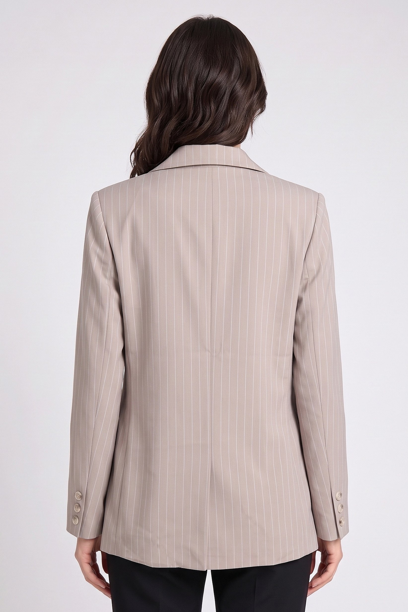 Women Regular Fit Stripe Casual Blazer, Multicolor