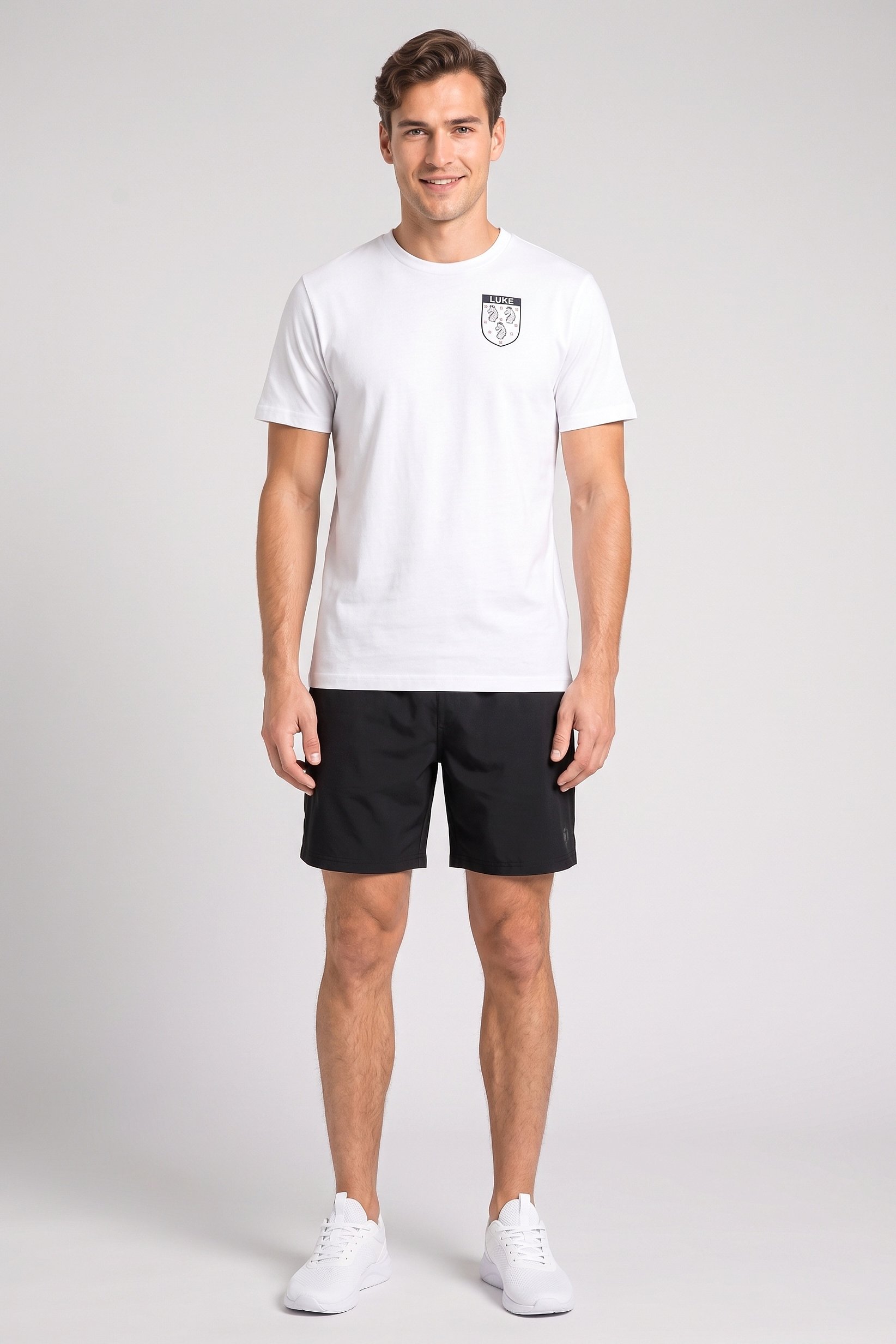 Men Sportswear Fit Short Sleeve Outdoor T-Shirt, White