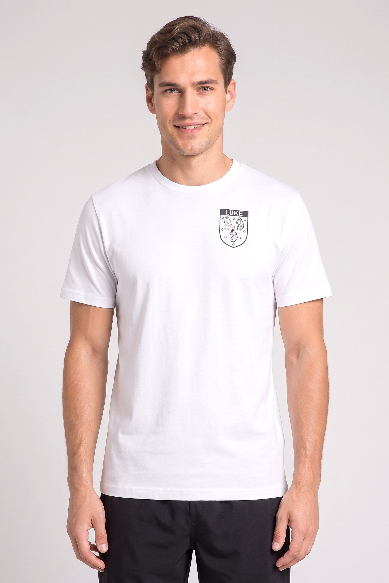 Men Sportswear Fit Short Sleeve Outdoor T-Shirt, White