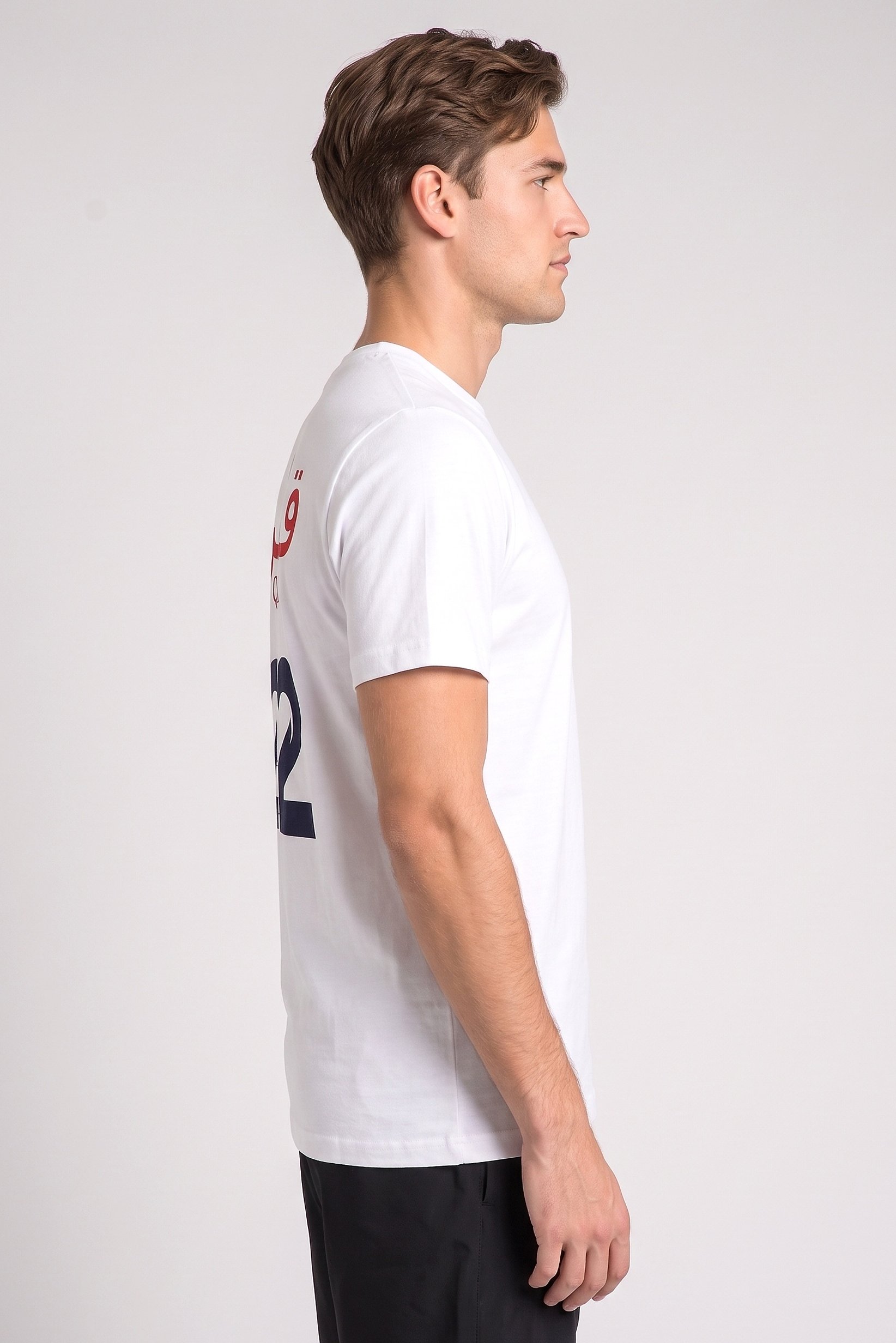 Men Sportswear Fit Short Sleeve Outdoor T-Shirt, White