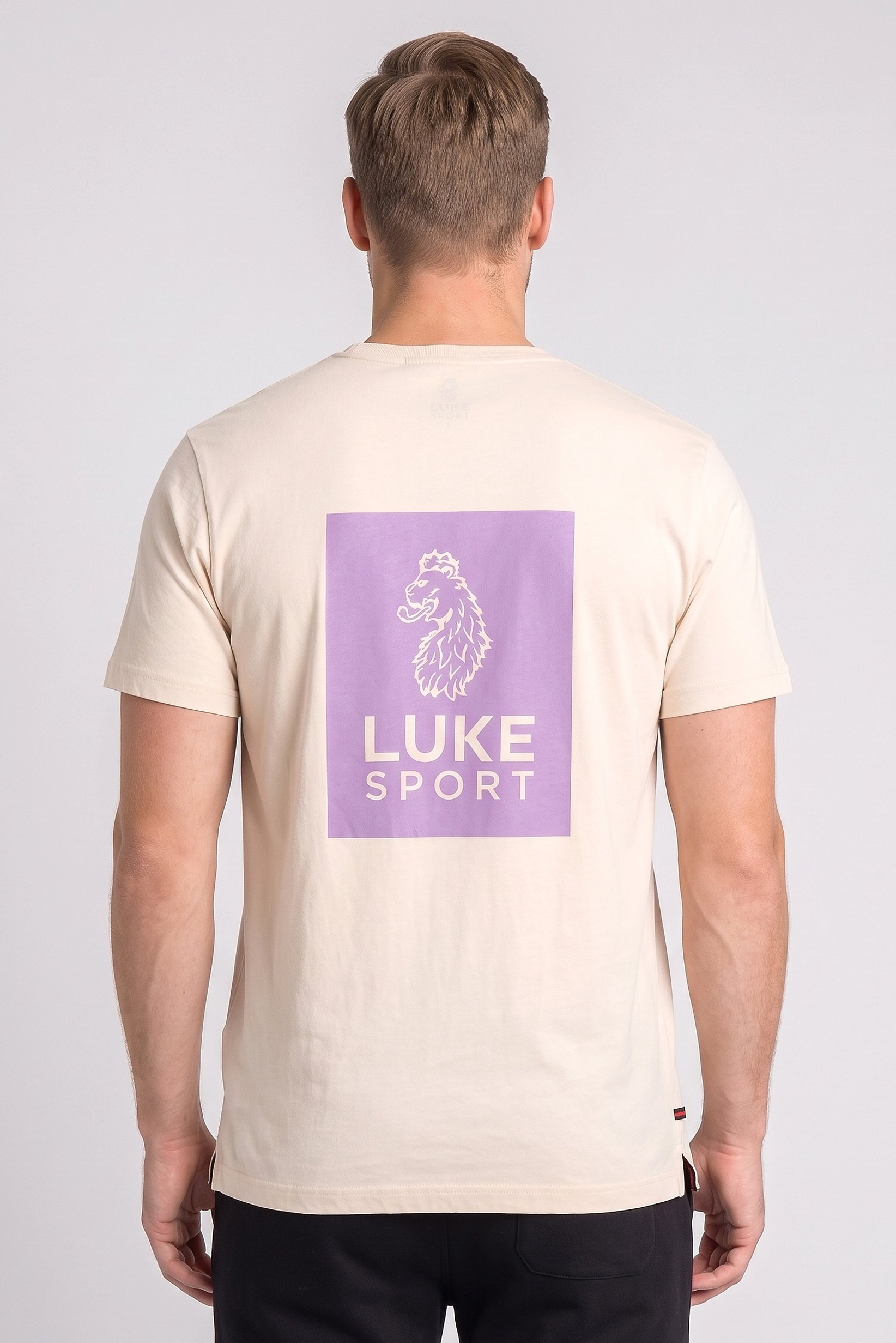 Men Sportswear Fit Short Sleeve Outdoor T-Shirt, Biege
