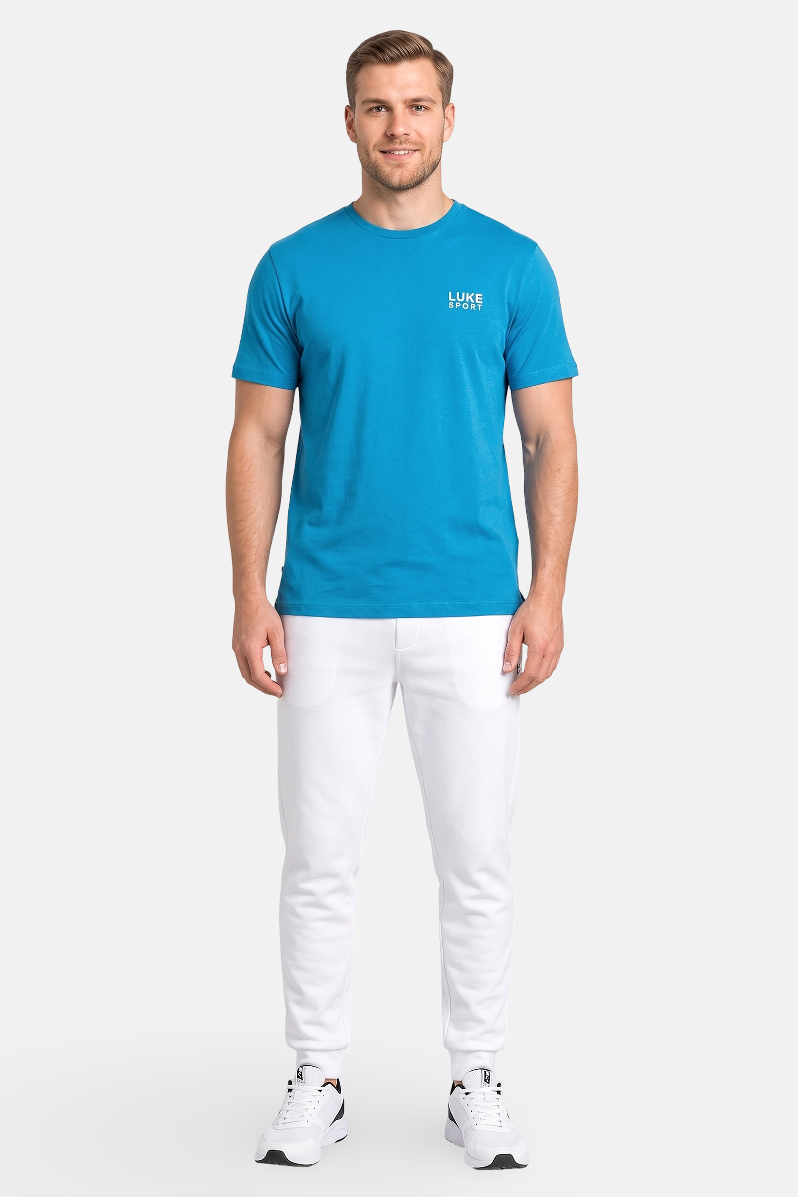 Men Sportswear Fit Short Sleeve Outdoor T-shirt, Blue