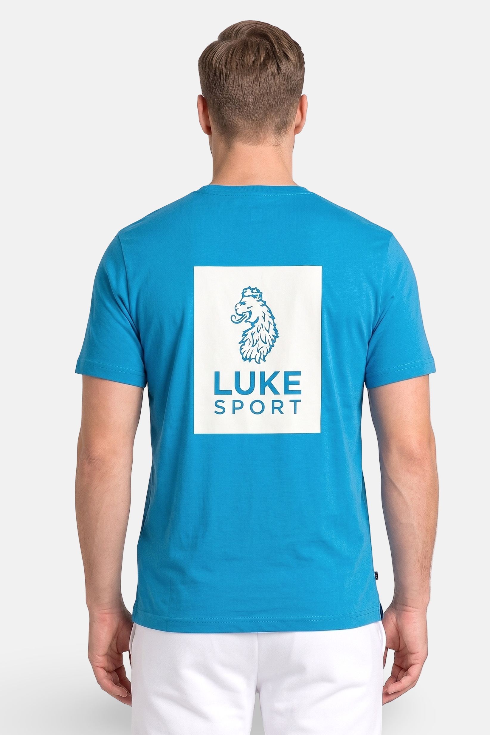 Men Sportswear Fit Short Sleeve Outdoor T-shirt, Blue