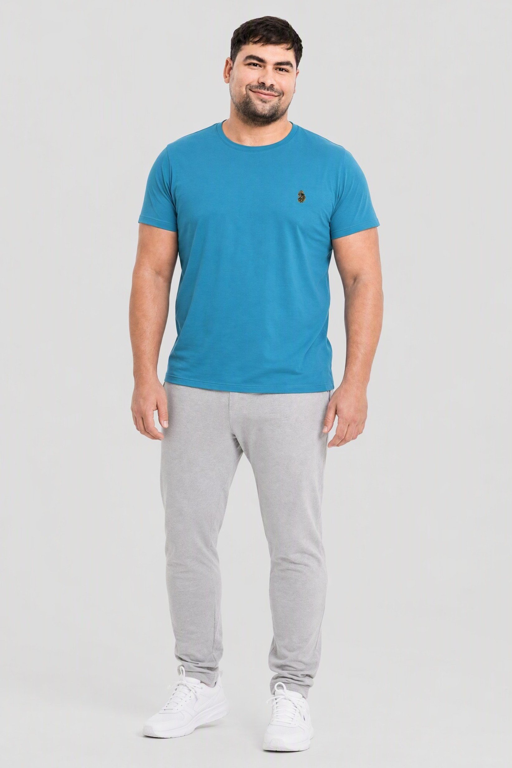 Men Sportswear Fit Short Sleeve Outdoor T-Shirt, Blue