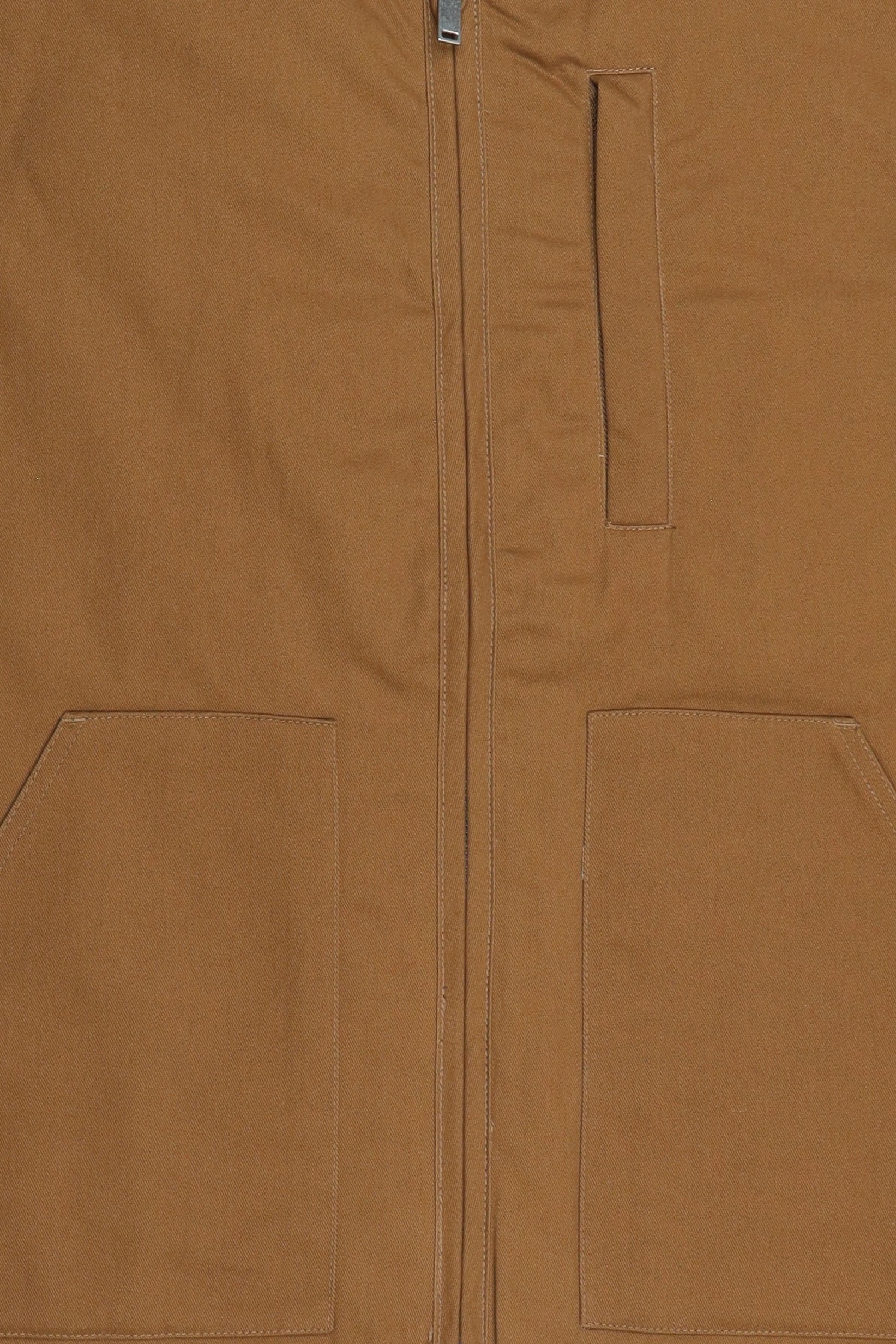 Men Solid Vest Jacket, Dark Tan