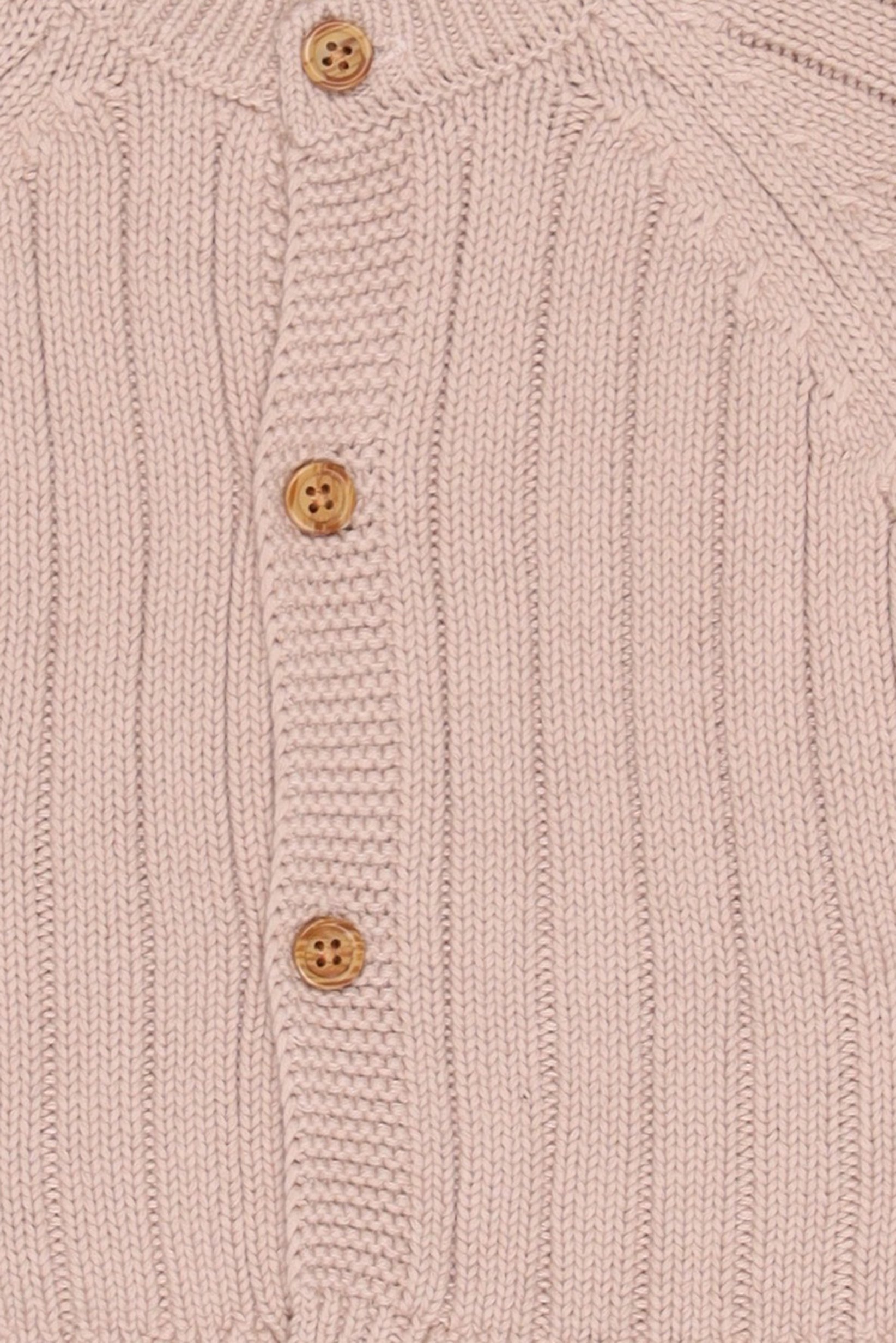 Toddlers Boy Long Sleeve Knitted Cardigans, Light Tan