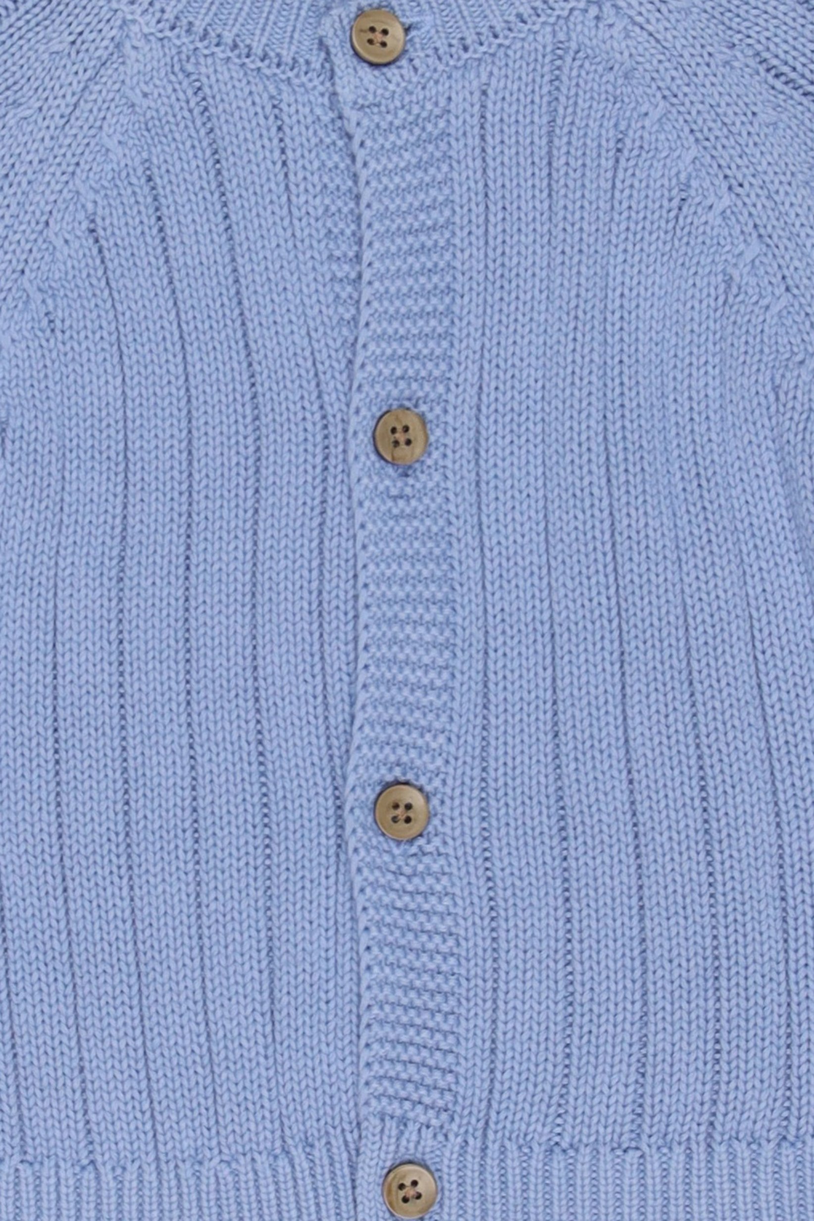 Toddlers Boy Long Sleeve Knitted Sweater, Blue
