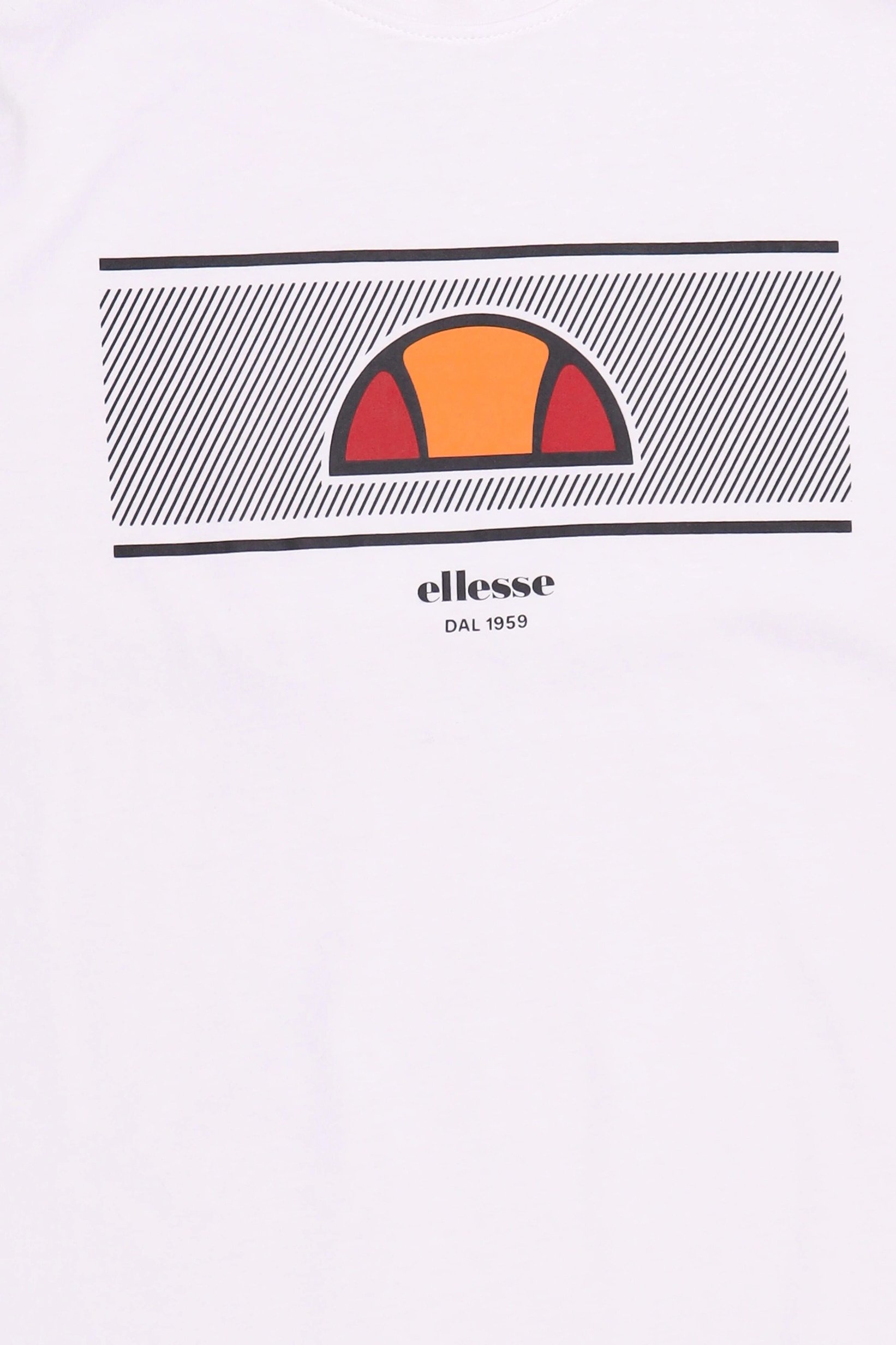 Men Crew Neck Short Sleeve Brand Logo T-Shirt, White