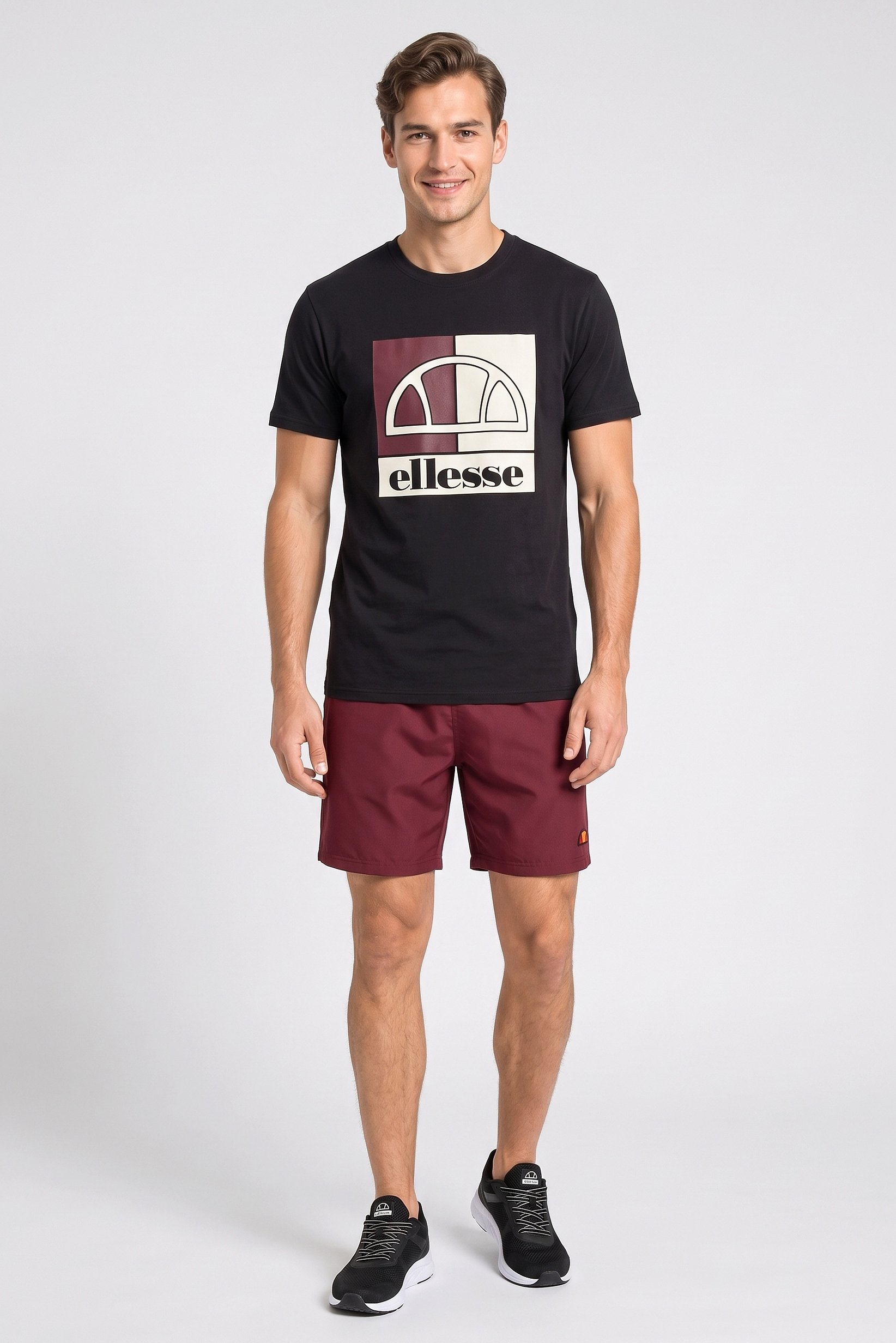 Men Sportswear Fit Short Sleeve Outdoor T-Shirt, Black