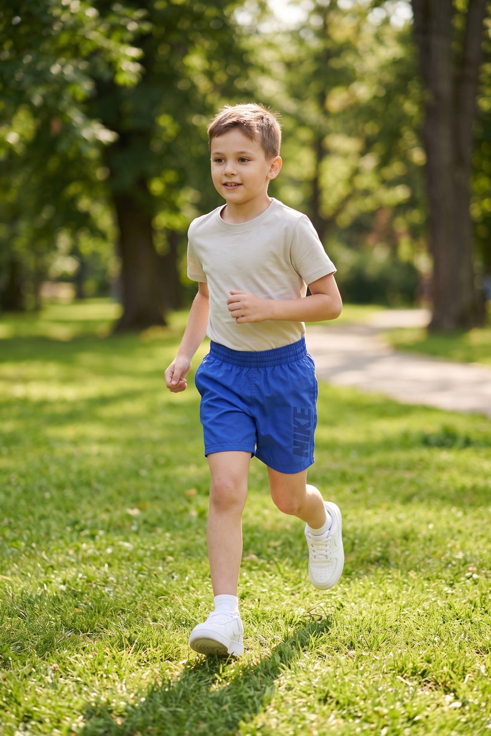 Kids Boy Sportswear Fit Training Shorts, Black