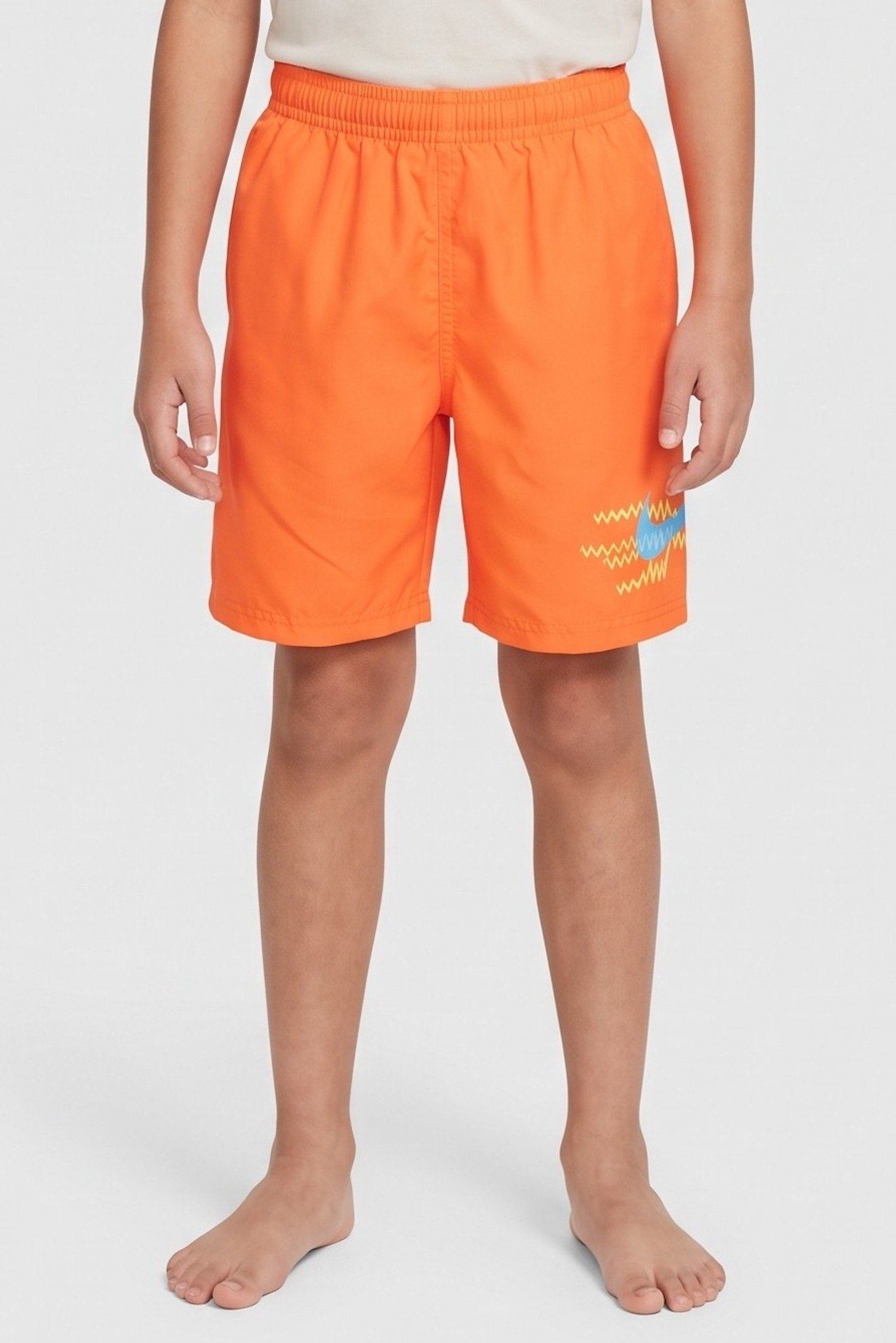Kids Boy Sportswear Fit Board Shorts, Bright Orange