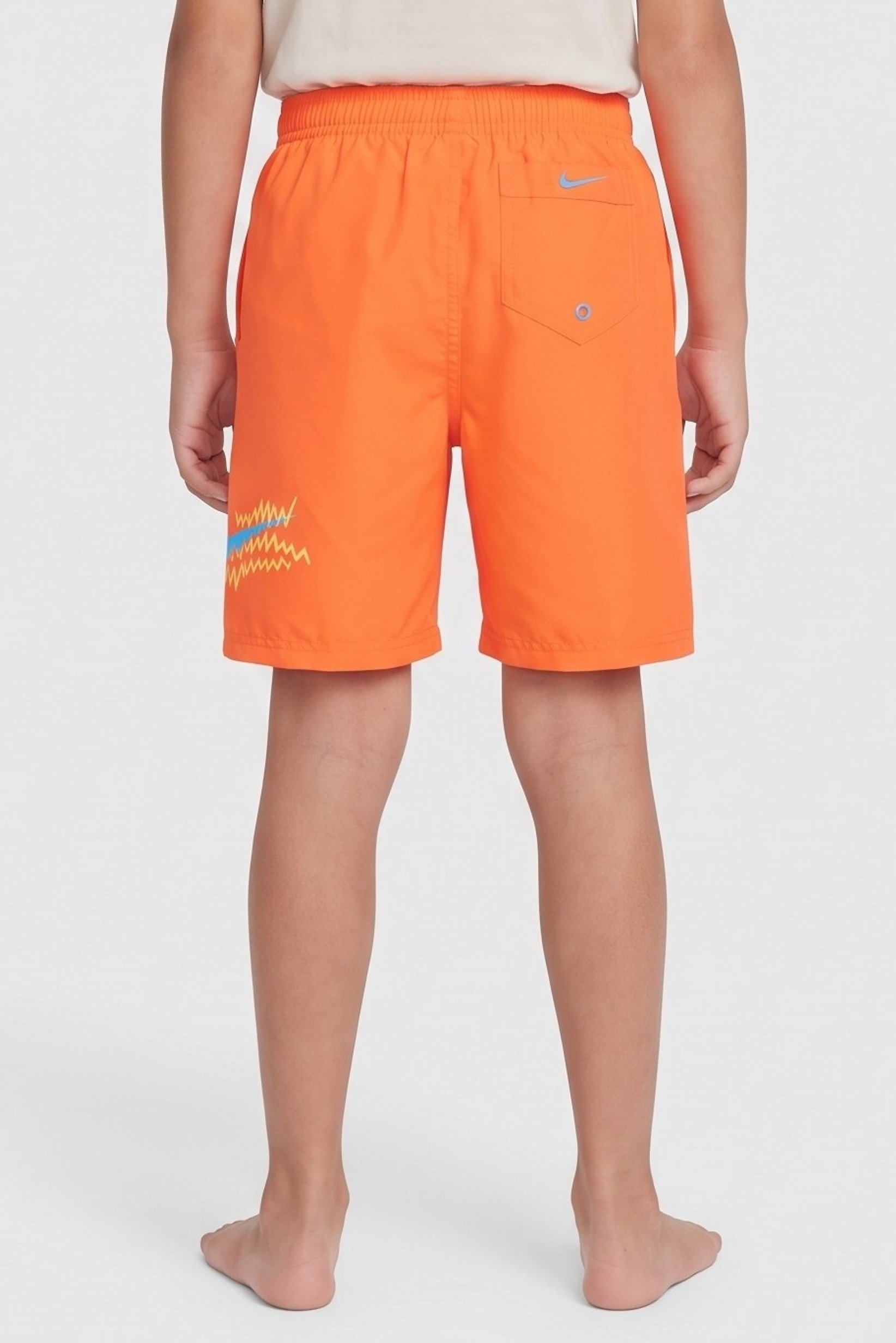 Kids Boy Sportswear Fit Board Shorts, Bright Orange