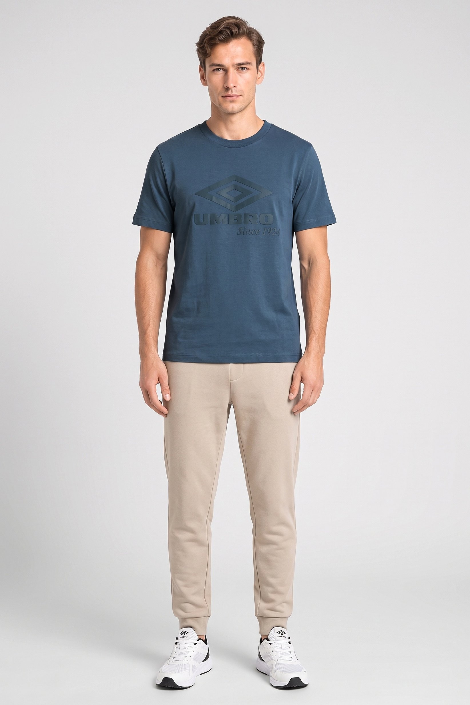Men Sportswear Fit Short Sleeve Outdoor T-Shirt, Slate Blue