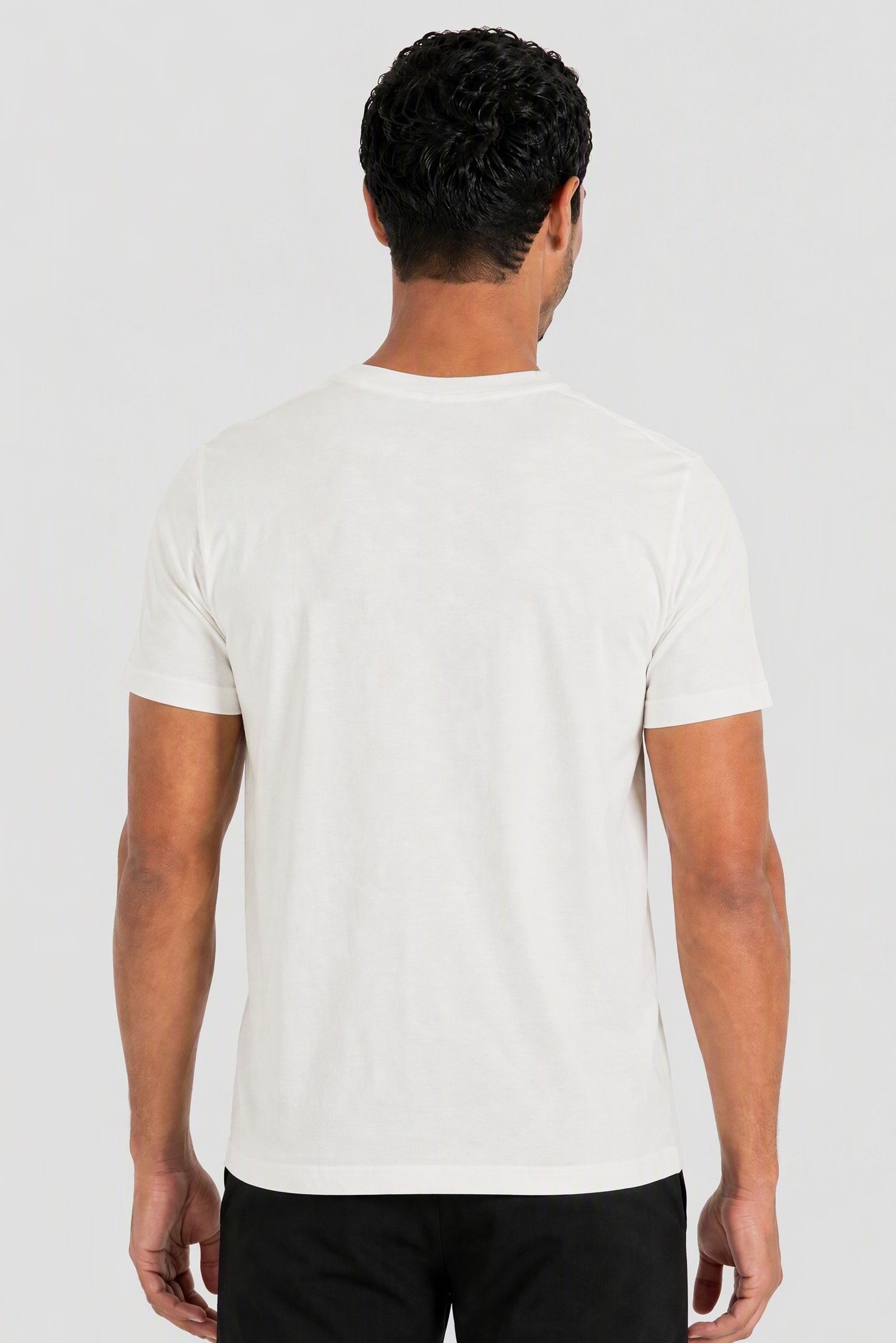 Men Sportswear Fit Short Sleeve Outdoor T-Shirt, White