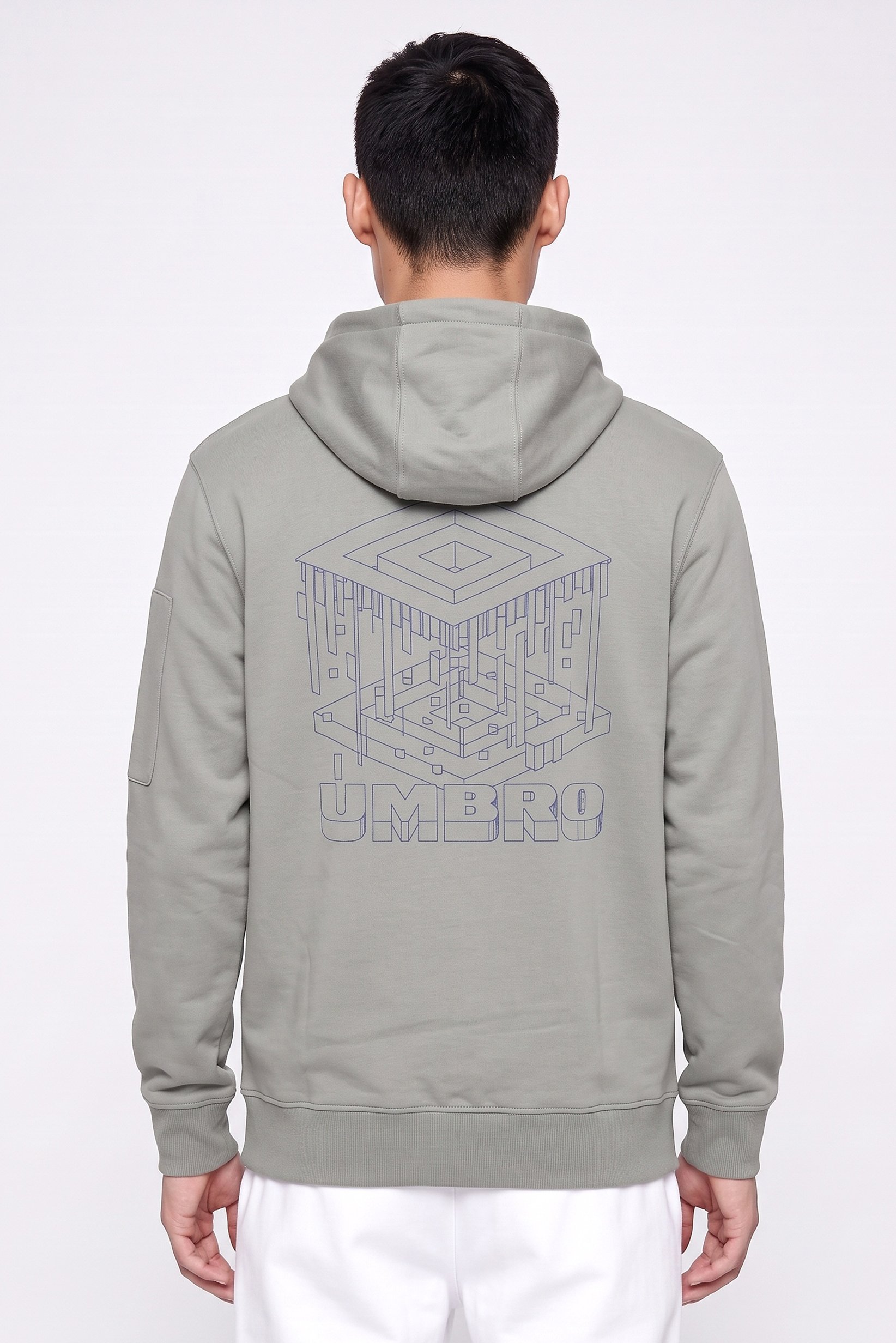 Men Sportswear Fit Long Sleeve Outdoor Hoodie, Grey