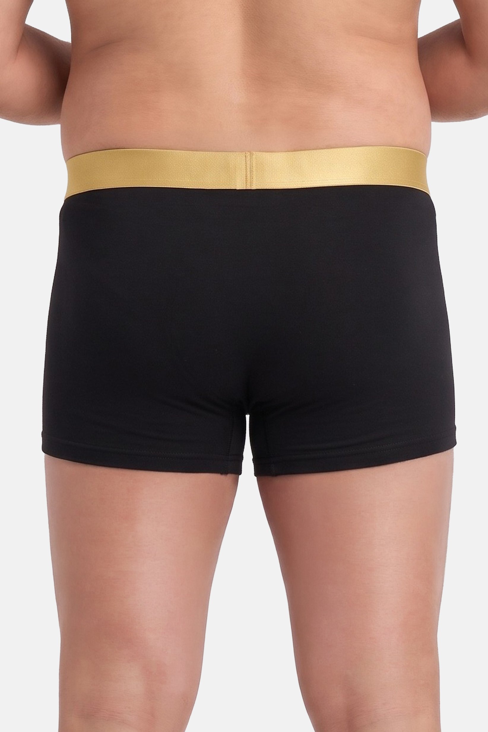 Men 3 Piece Brand Logo Boxer Briefs, Black