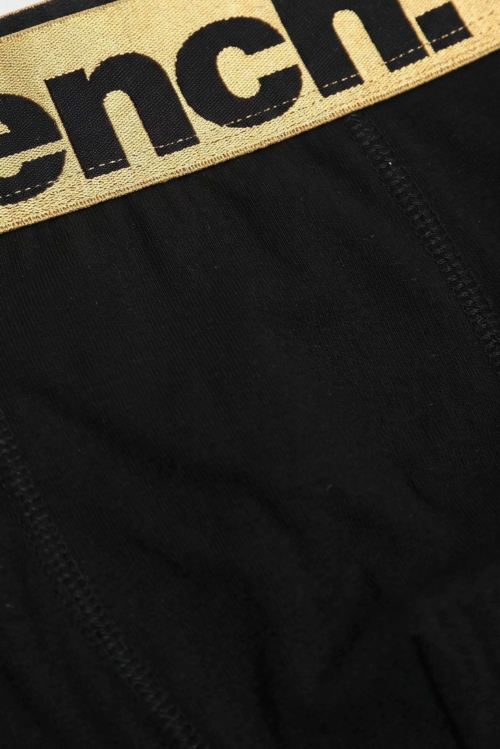 Men 3 Piece Brand Logo Boxer Briefs, Black