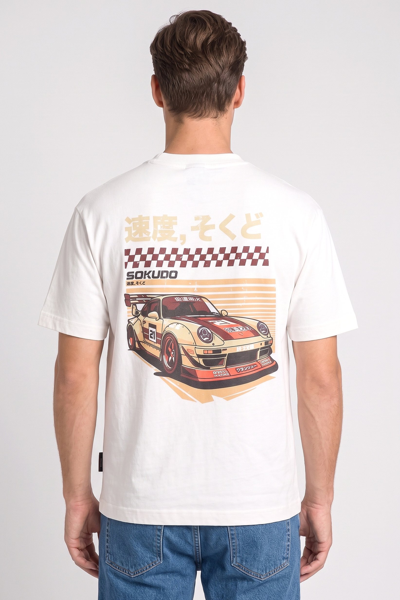 Men Crew Neck Short Sleeve Graphic Printed T-Shirt, Multicolor