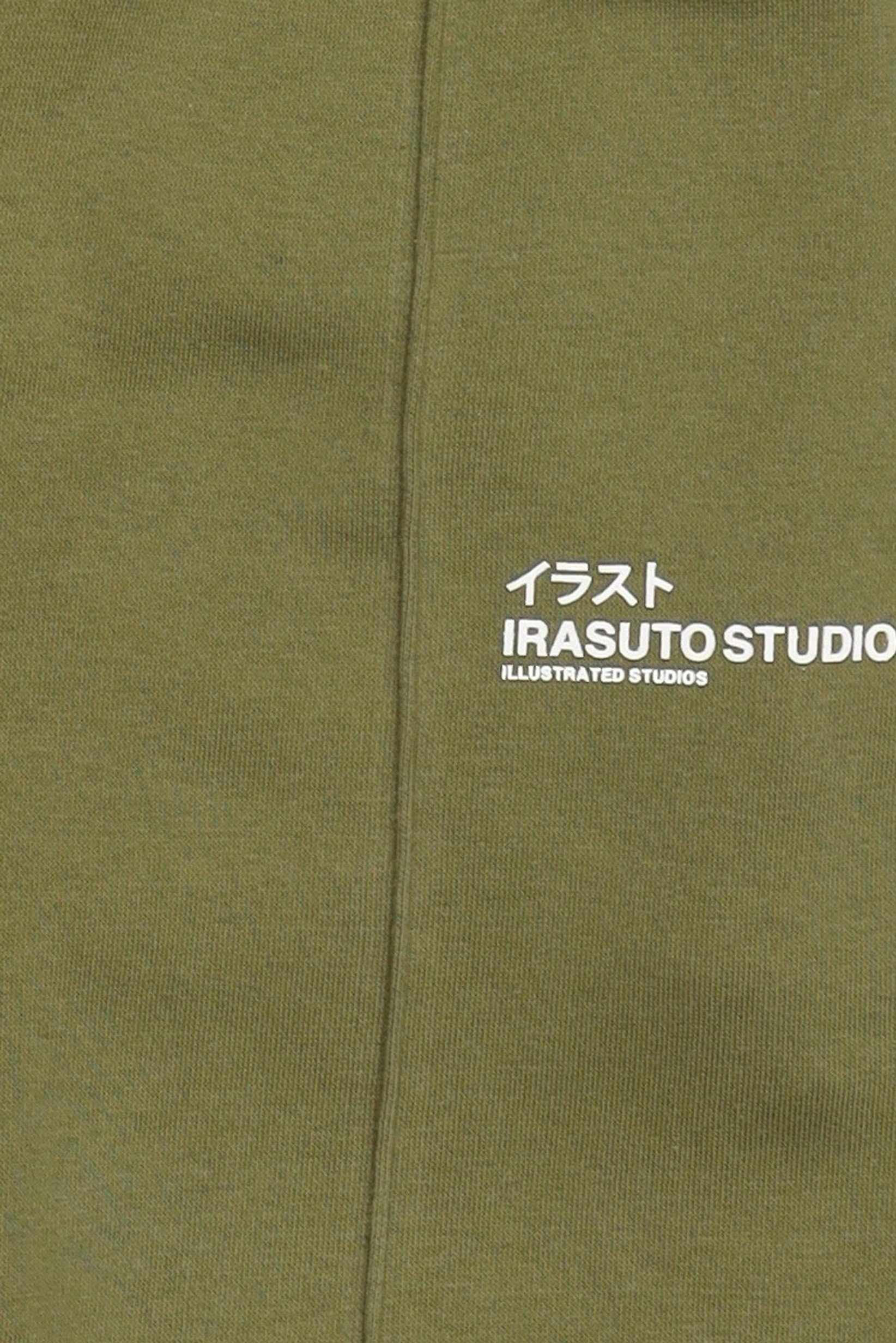 Kids Boy Brand Logo Basic Shorts, Olive