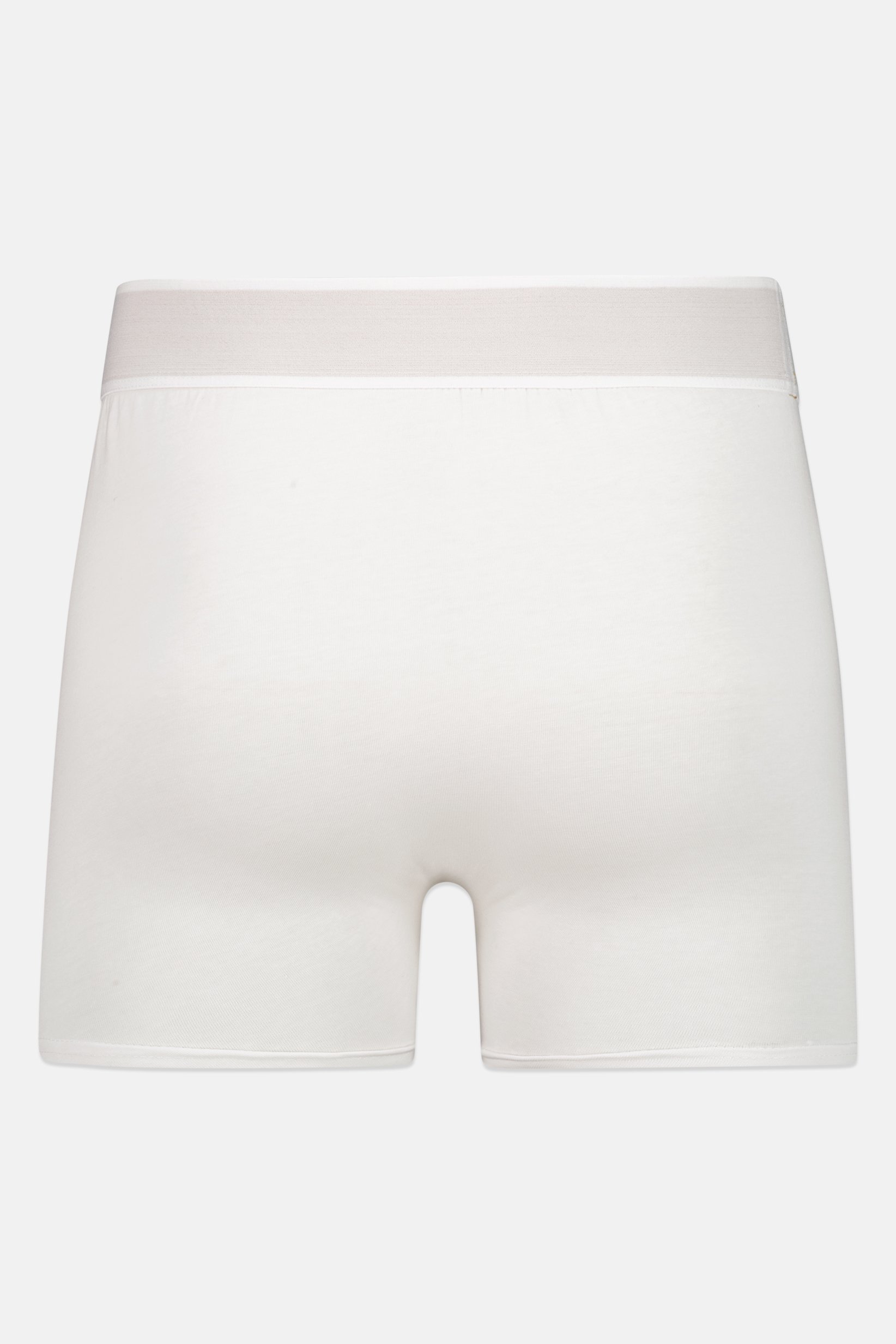 Men 3 Pieces Stretch Fit Brand Logo Boxer Brief, White
