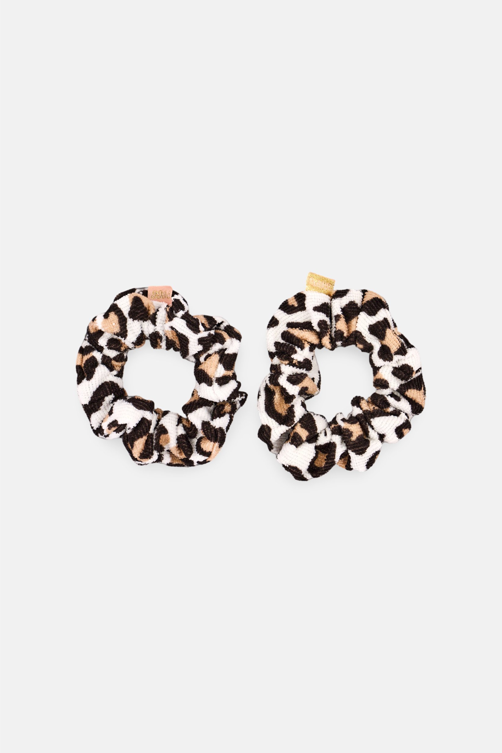 Women 2 Piece Animal Print Hair Scrunchies, Multicolor