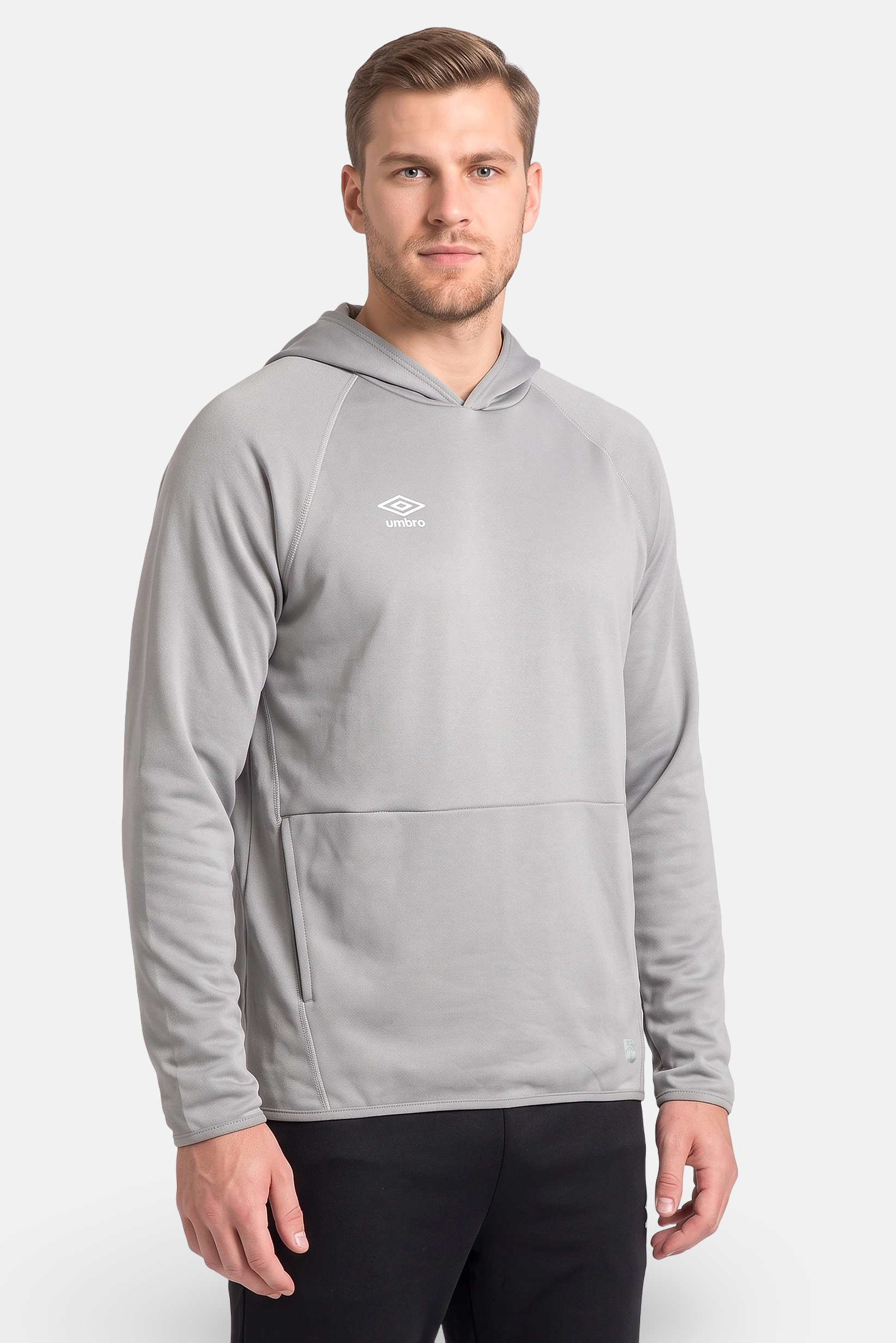 Men Sportswear Fit Long Sleeve Outdoor Hoodie, Grey