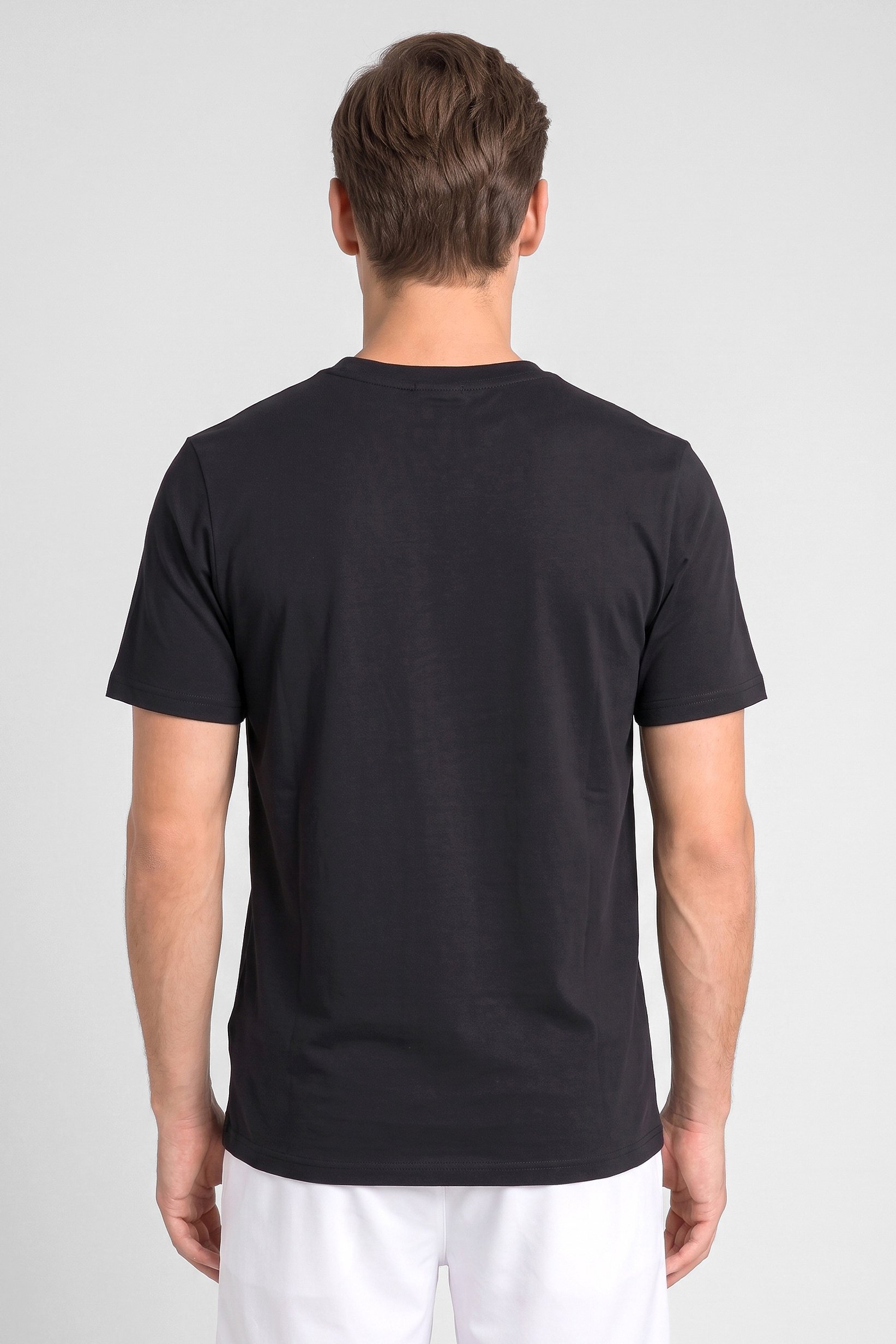Men Sportswear Fit Short Sleeve Outdoor T-shirt, Black
