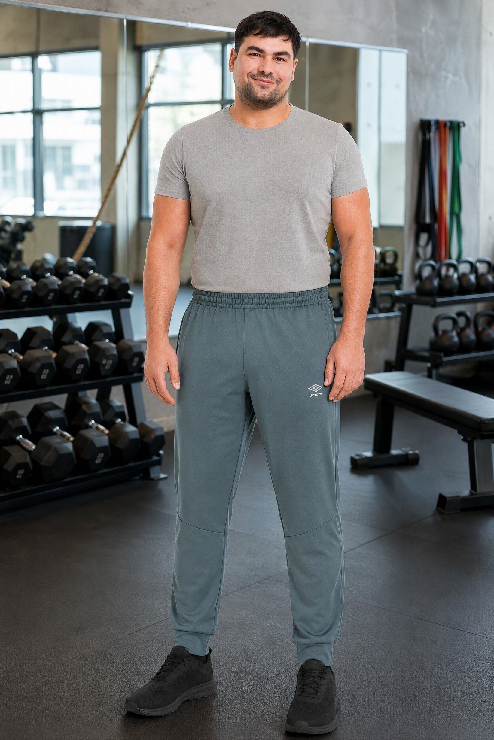 Men Sportswear Fit Training Sweatpants, Dusty Green